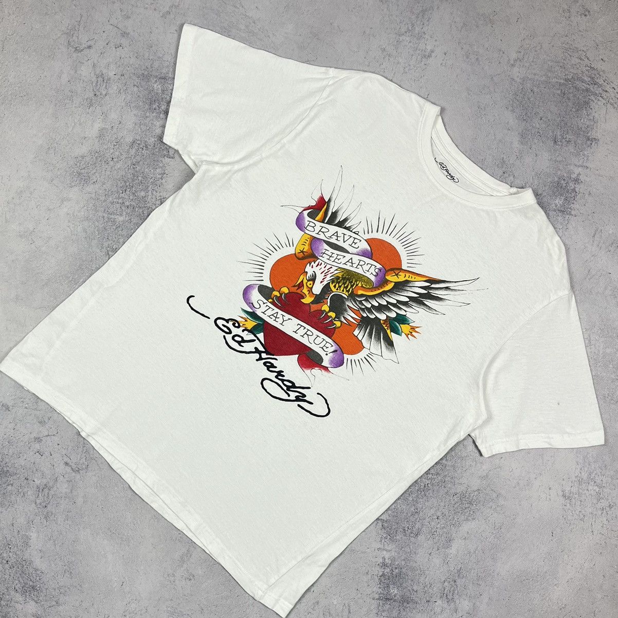 Ed Hardy Vintage Ed Hardy y2k Eagle big logo T Shirt 90’s Size US L / EU 52-54 / 3 - 1 Thumbnail