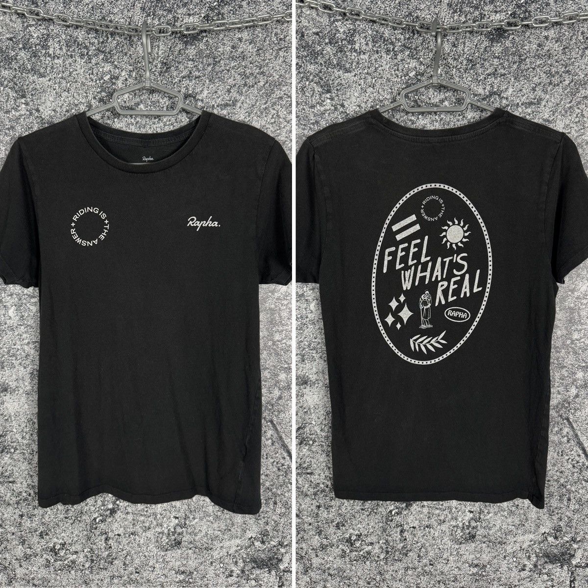 Rapha Rapha Cycling Cotton T-Shirt Feel What's Real Bike Size S Size US S / EU 44-46 / 1 - 1 Thumbnail