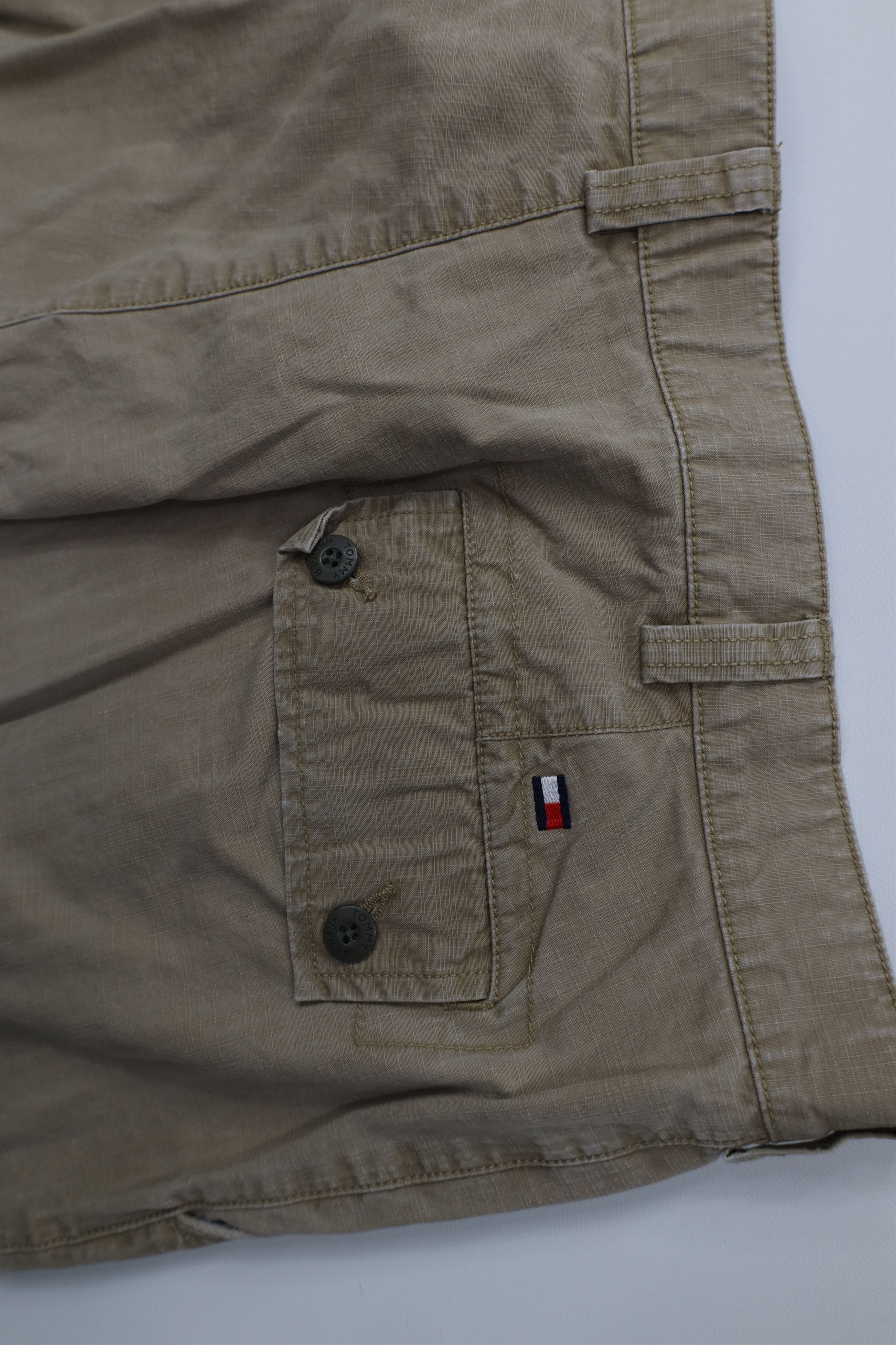Tommy Hilfiger Vintage Y2K 2003 Tommy Hilfiger Ripstop Wide Leg Cargo Pants Size US 38 / EU 54 - 13 Thumbnail