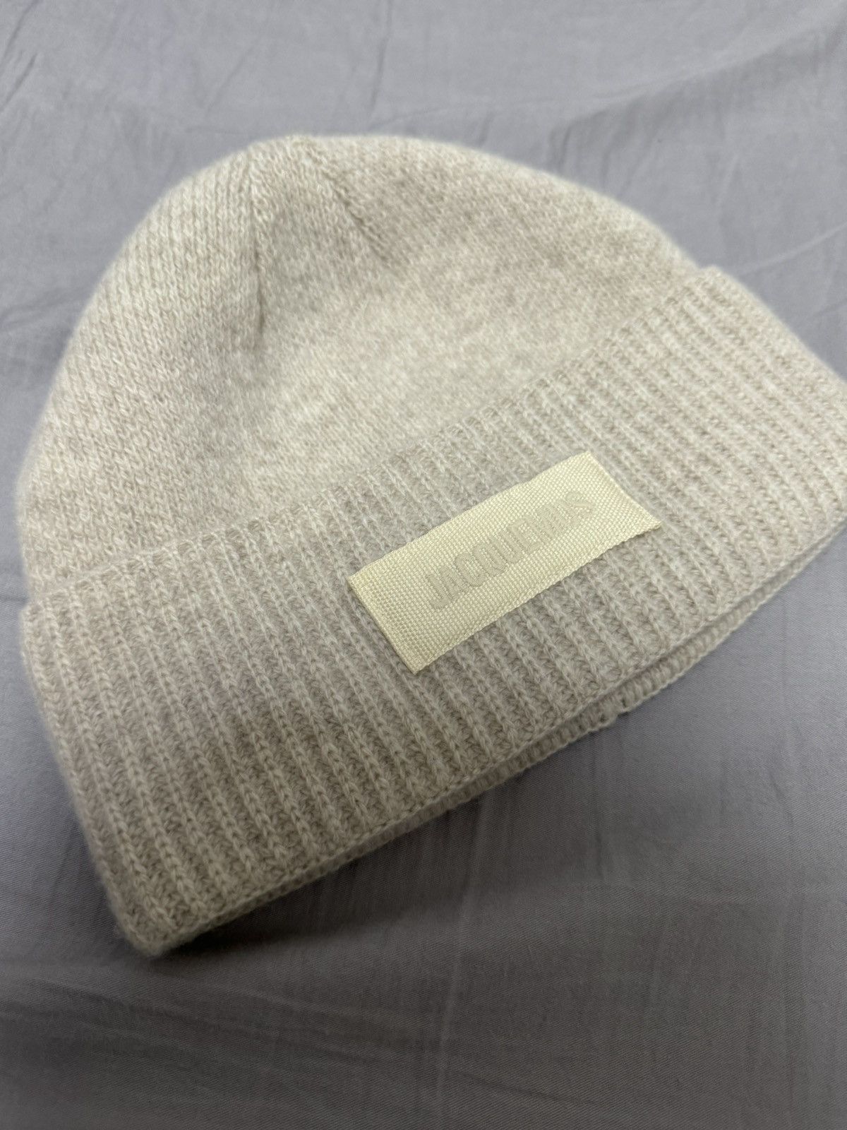 Jacquemus Off White Wool Beanie Size ONE SIZE - 1 Thumbnail