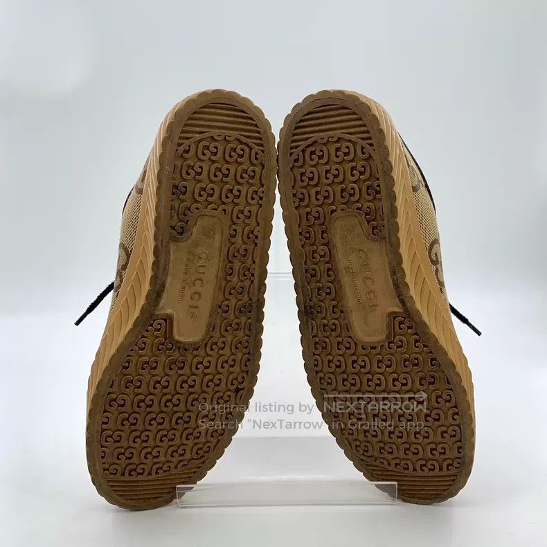 Gucci Gucci Dark brown double G jacquard lace-up casual flat boa Size US 7 / EU 40 - 5 Thumbnail
