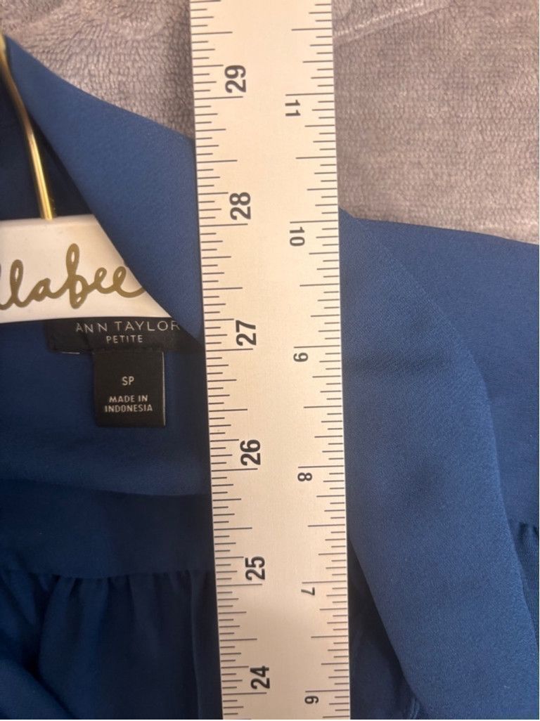 Ann Taylor Women's Ann Taylor Blouse Size SP Blue Size XS / US 0-2 / IT 36-38 - 5 Thumbnail