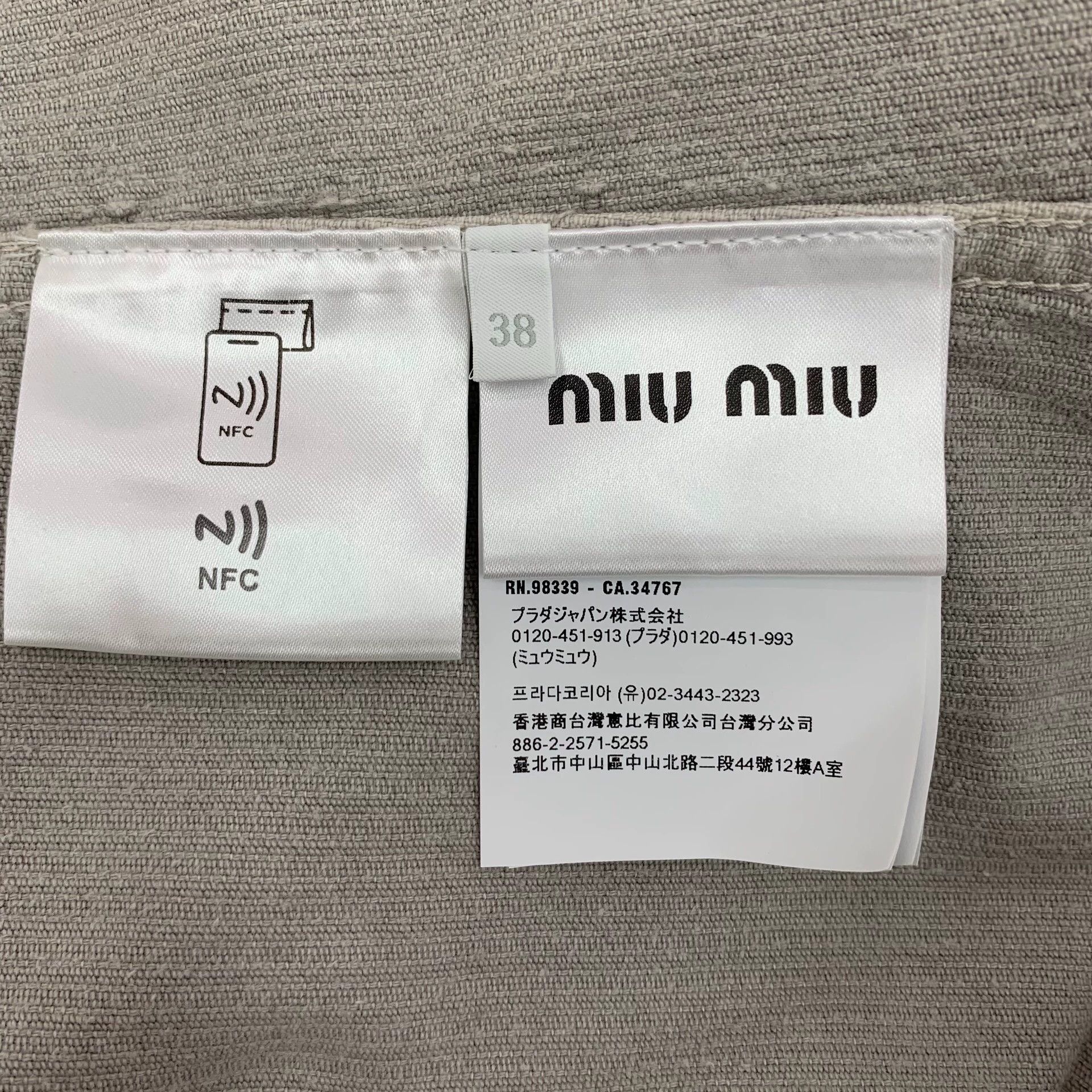 Miu Miu Miu Miu Cotton Collar Single-Breasted Long-Sleeve Shirt Size S / US 4 / IT 40 - 5 Thumbnail