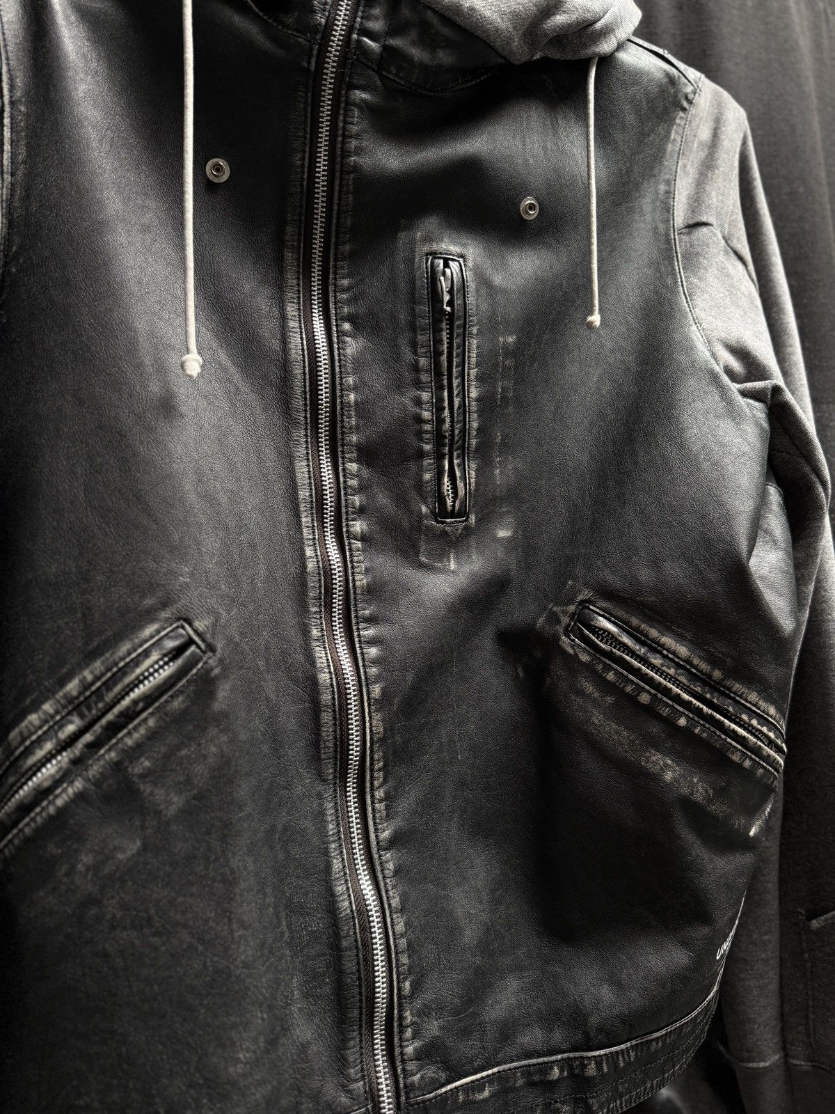 Undercover Undercover 1-of-1 Hybrid Leather Jacket Size US L / EU 52-54 / 3 - 4 Thumbnail
