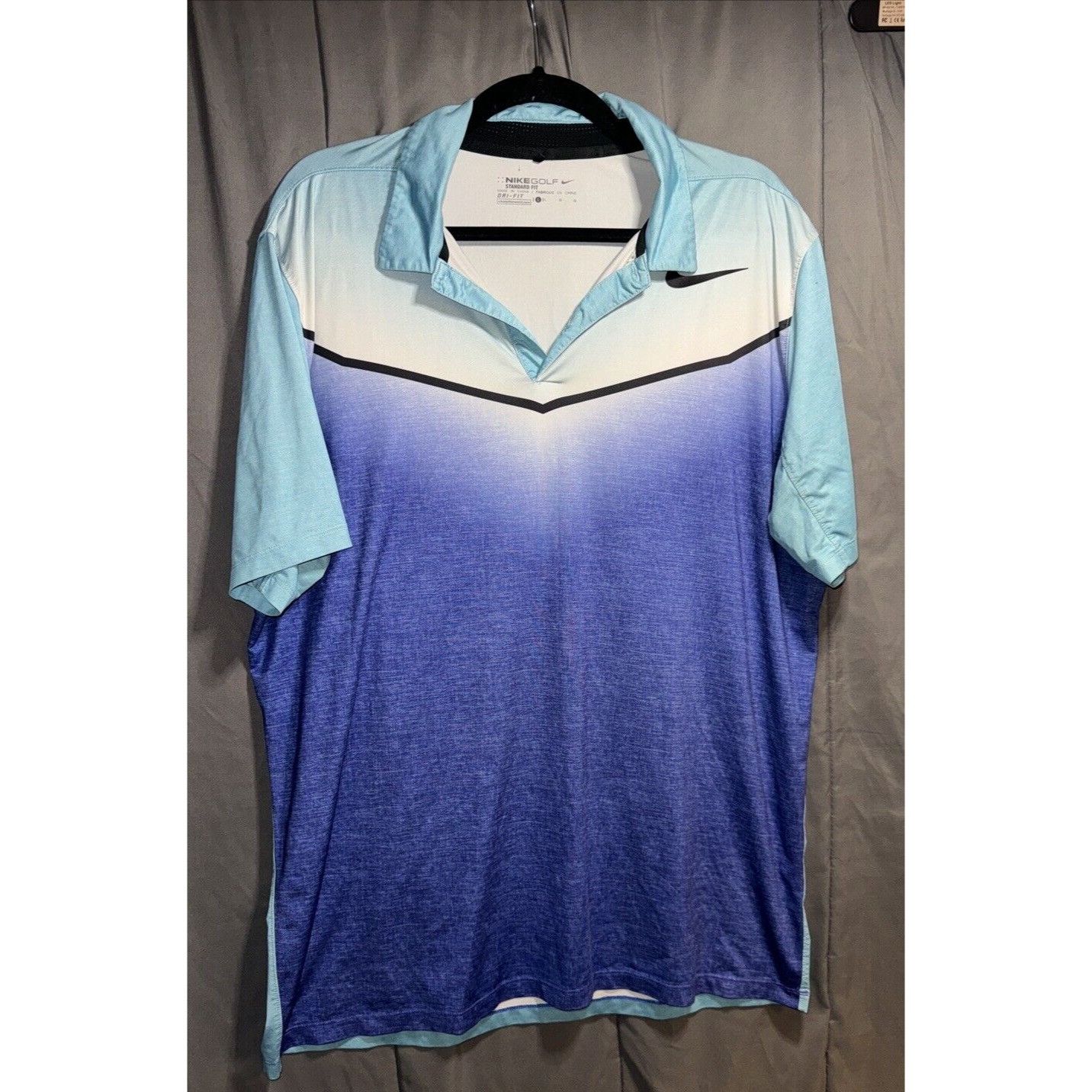 Nike Nike Golf Standard Fit Dri-Fit Polo Shirt Blue Men's Size La Size US L / EU 52-54 / 3 - 6 Thumbnail