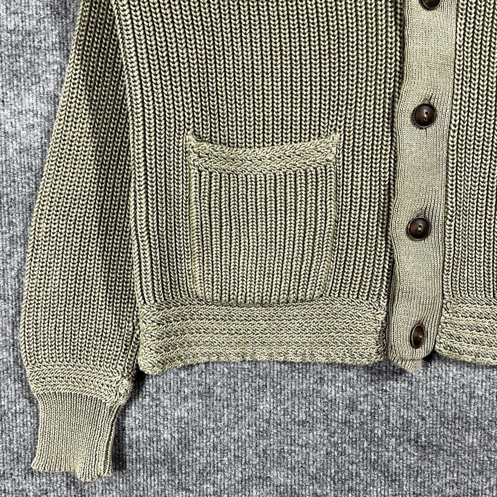 Polo Ralph Lauren Polo Ralph Lauren Sweater Cardigan Cotton Chunky Knit Green Mens Size M Casual Size US M / EU 48-50 / 2 - 3 Thumbnail