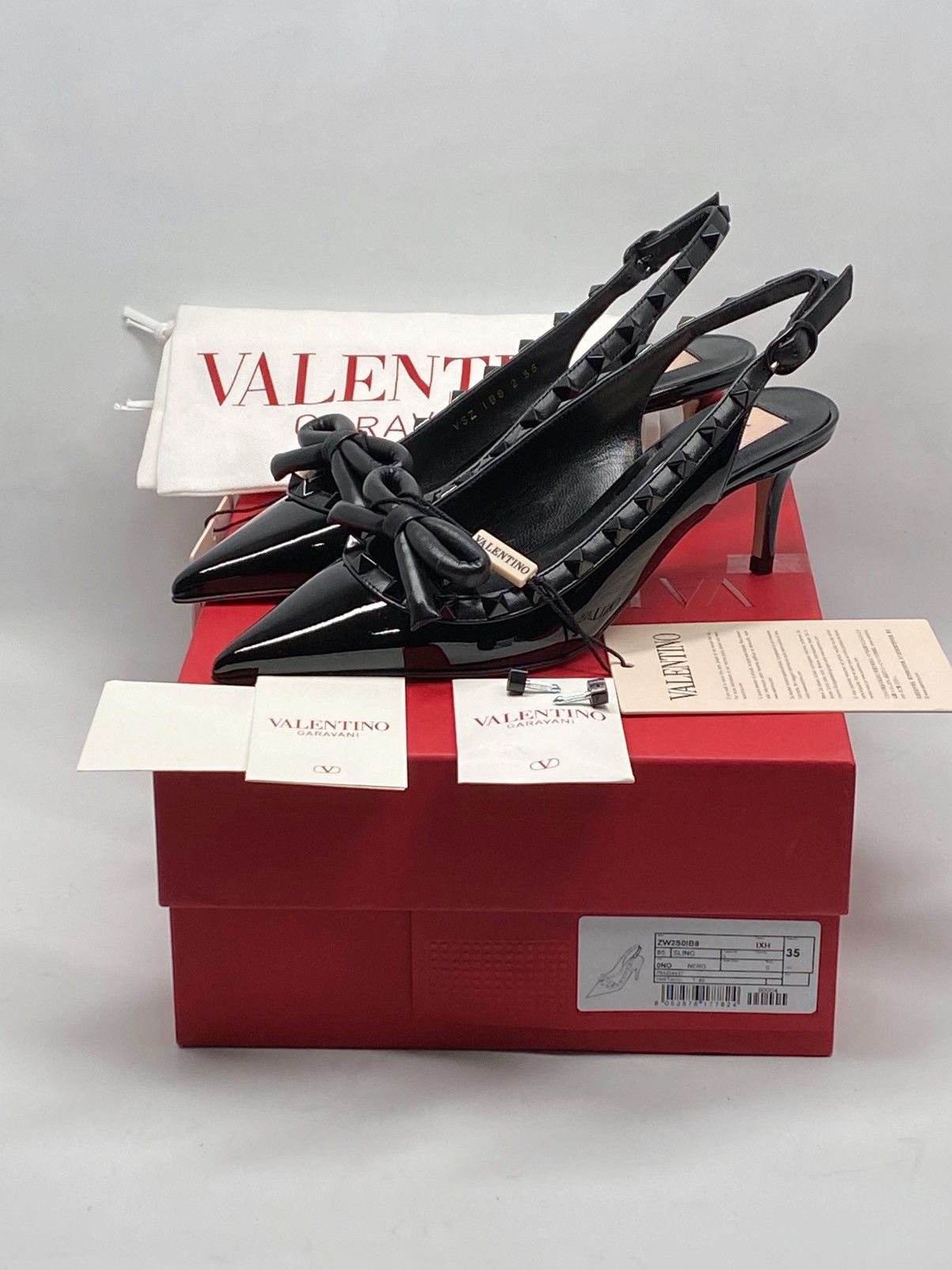 Valentino Valentino Garavani Rockstud Bow Slingback Pumps size 35 Size US 5 / IT 35 - 15 Thumbnail
