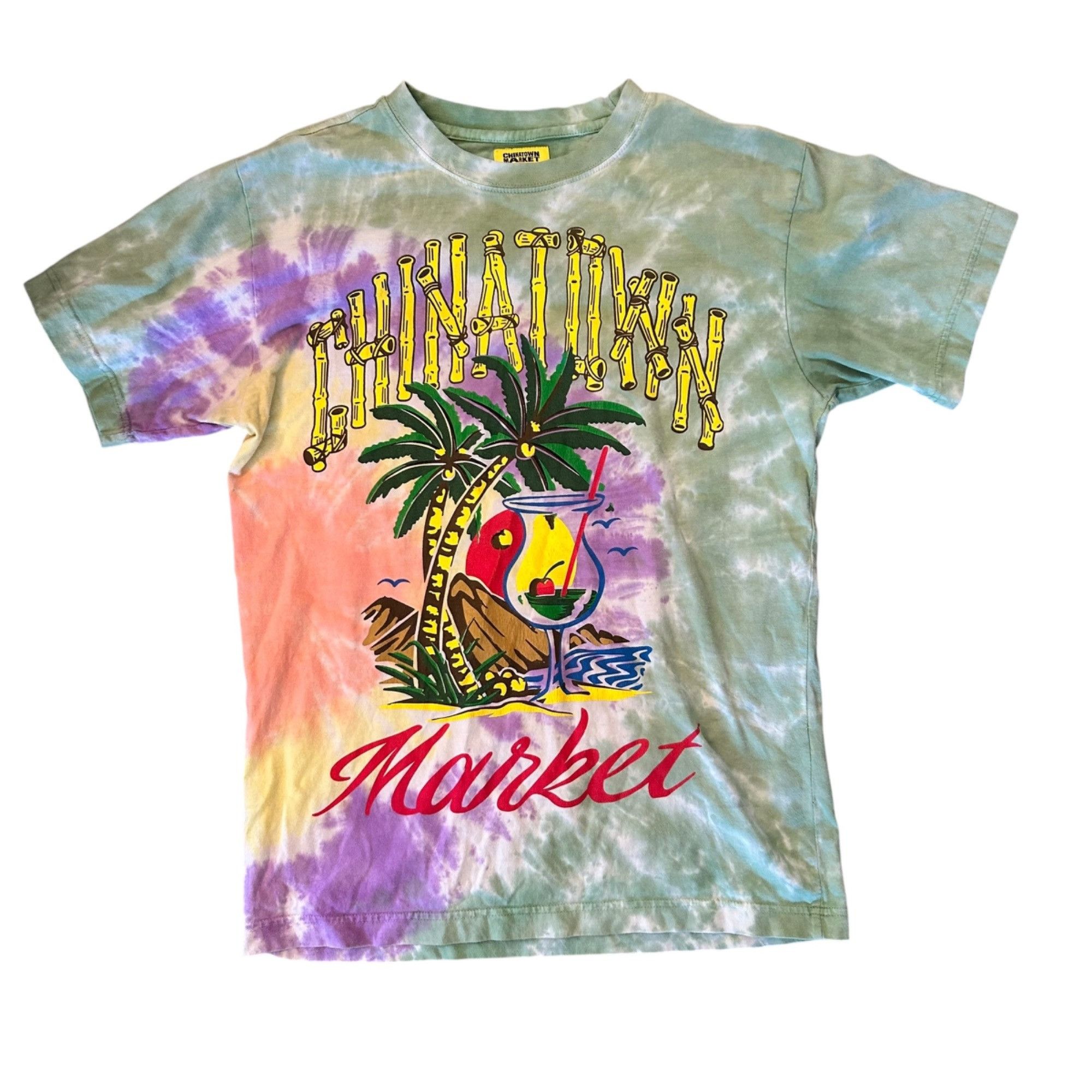 Urban Outfitters Chinatown Market Tie Dye Tee Tropical Graphic Tee M Size US M / EU 48-50 / 2 - 1 Thumbnail