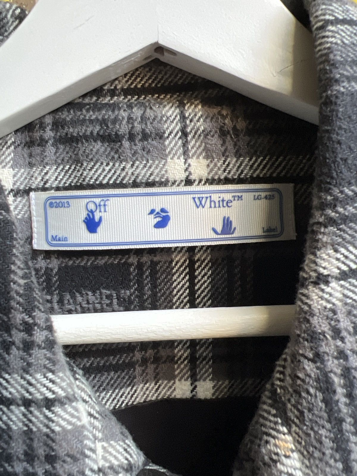 Off-White Off White Stencil Checked Shirt Jacket Size US M / EU 48-50 / 2 - 3 Thumbnail