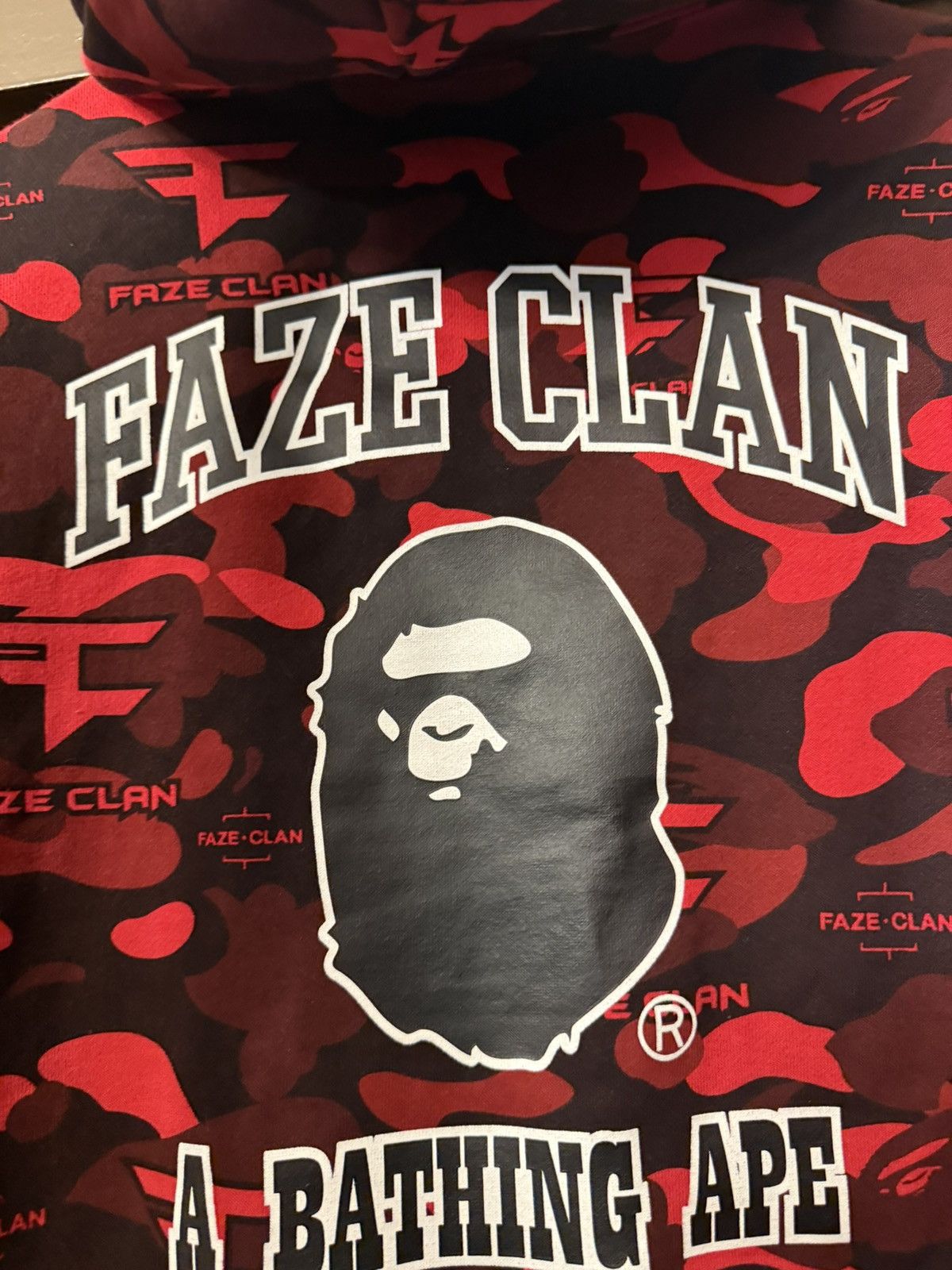 Bape BAPE x FAZE CLAN FULL ZIP HOODIE RED LARGE Size US L / EU 52-54 / 3 - 13 Thumbnail