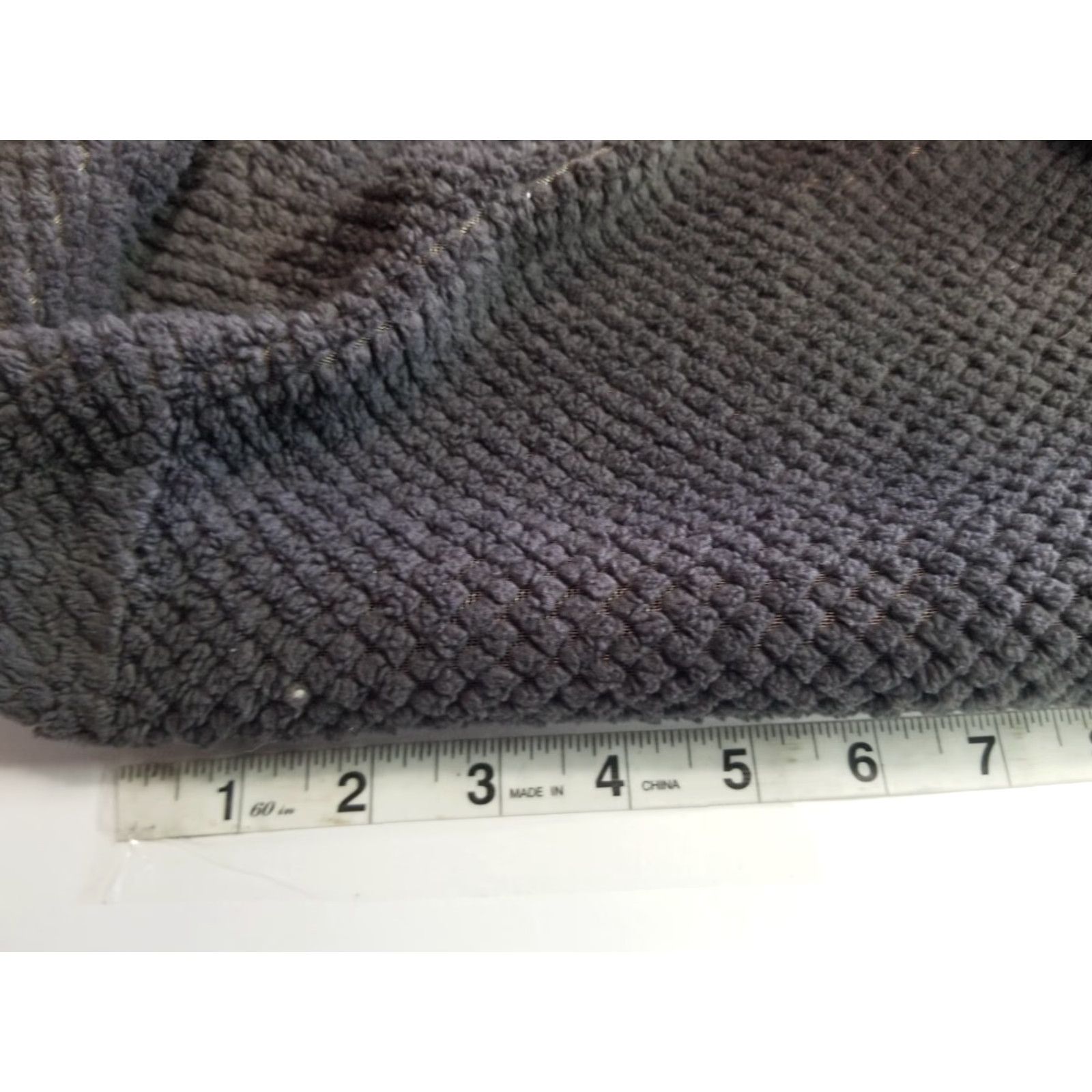 Vintage Stan Herman Robe Women Large Gray Velour Zip-Up Pockets Plush Mock Neck Long Sleeve Polyester Size ONE SIZE - 3 Thumbnail