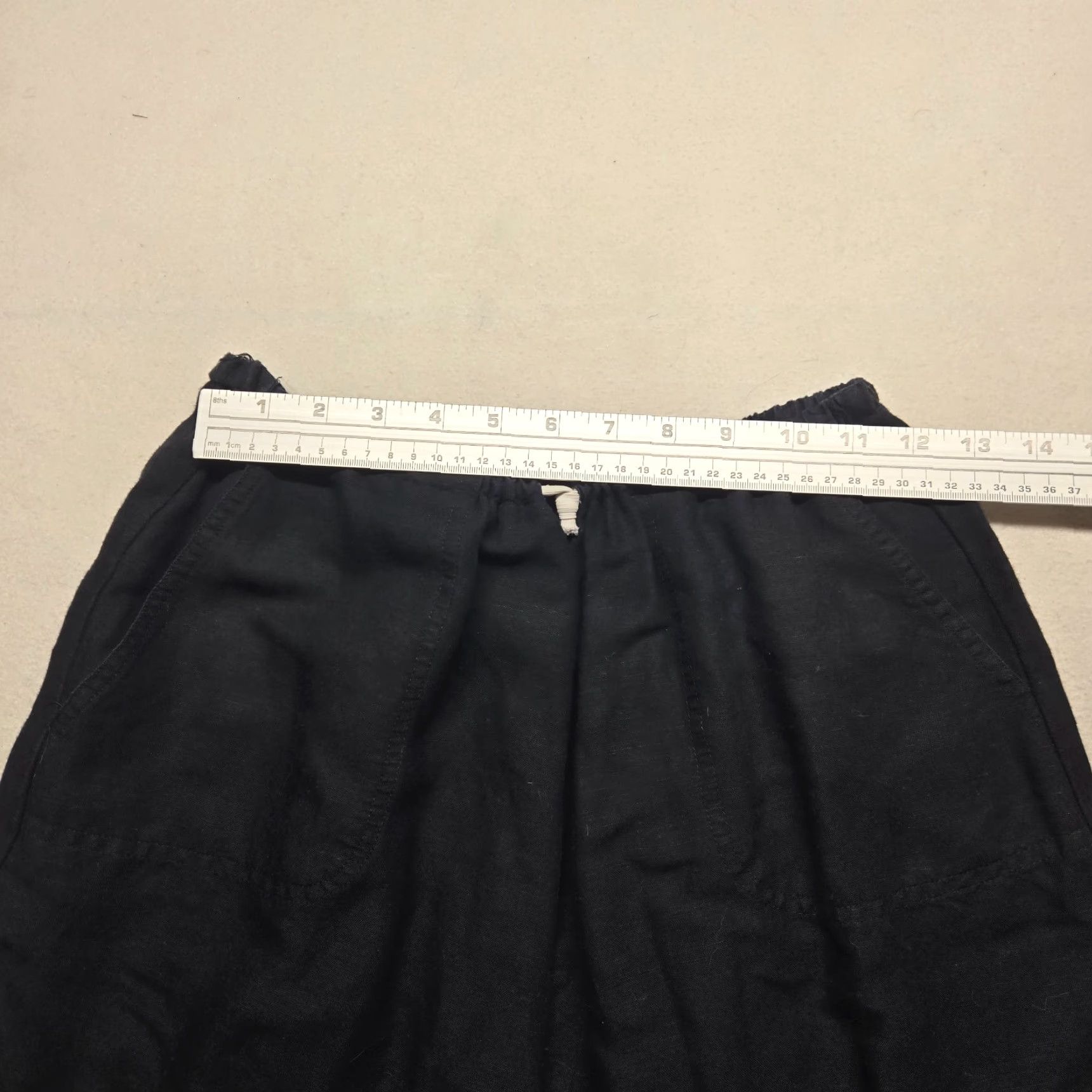 Vintage New York & Company Pants Women M Black Slim Ankle Stretch Tapered Solid Flat Front ZIP PULL ON Casual Workwear Modern Size 32" / US 10 / IT 46 - 4 Thumbnail