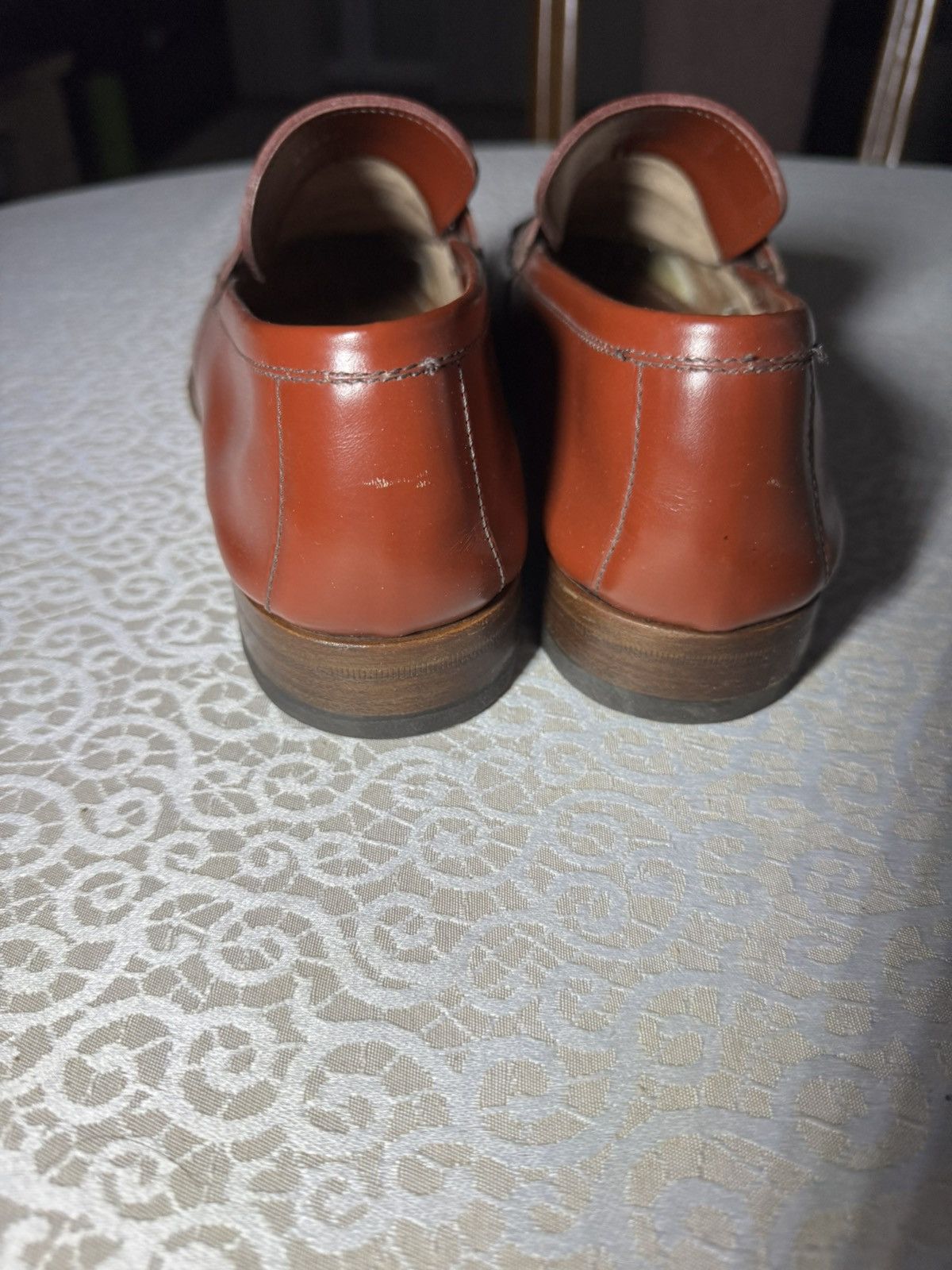 Z Zegna Ermenegildo Zegna Brown Leather Penny Loafers Size US 10 / EU 43 - 3 Thumbnail