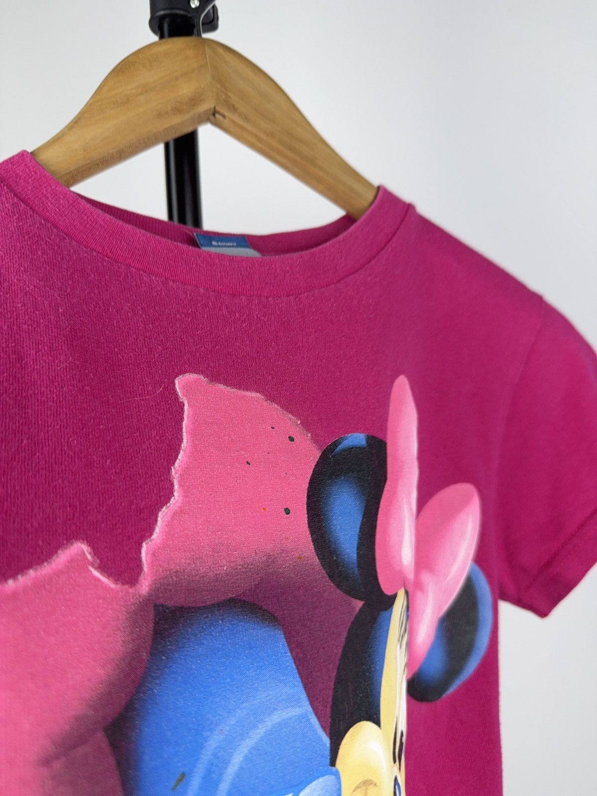 Disney Vintage Disney Minnie Mouse 3D Graphic Tee Pink Y2K Style Size S / US 4 / IT 40 - 4 Thumbnail