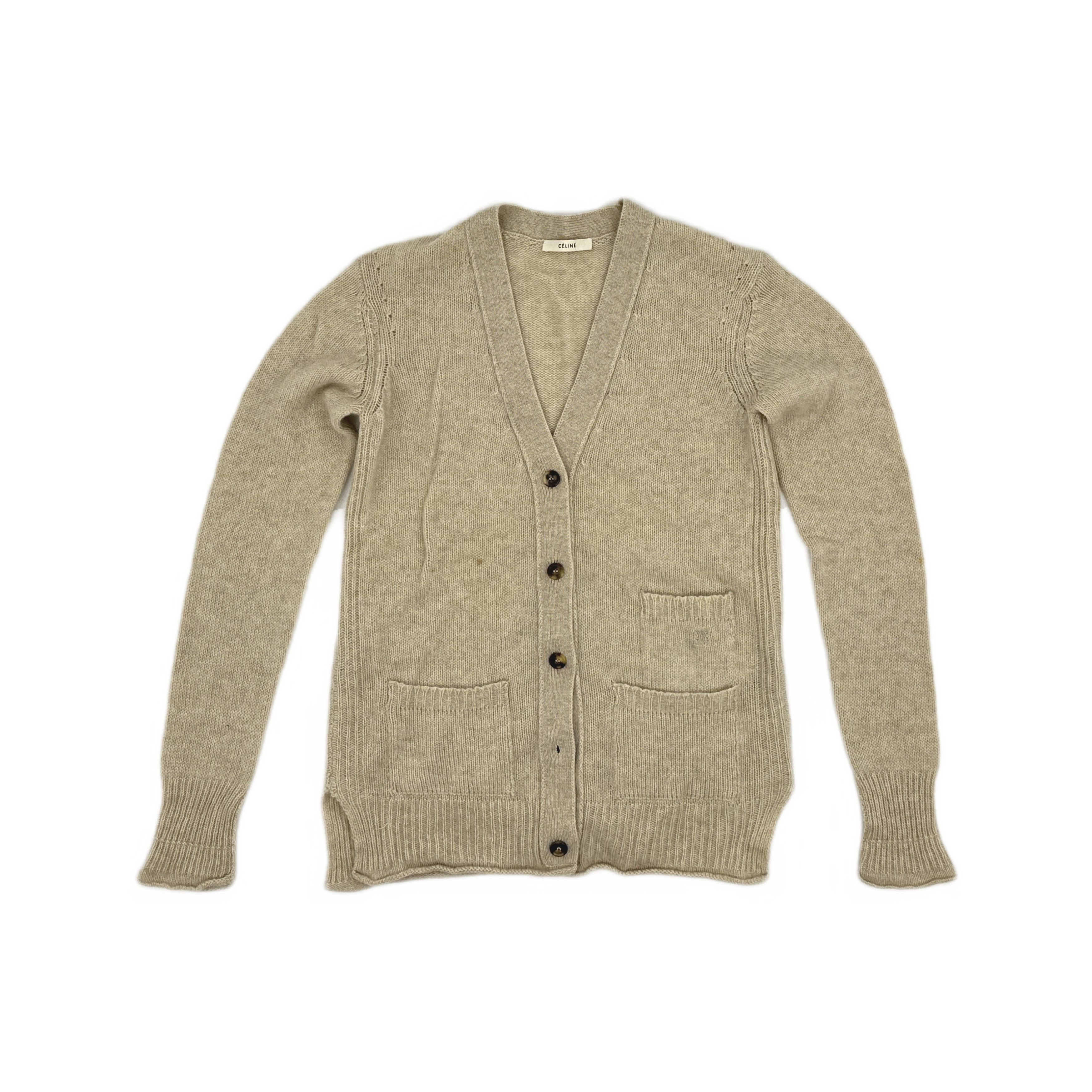 Celine Celine Cashmere Cardigan Size XS Size XS / US 0-2 / IT 36-38 - 1 Thumbnail