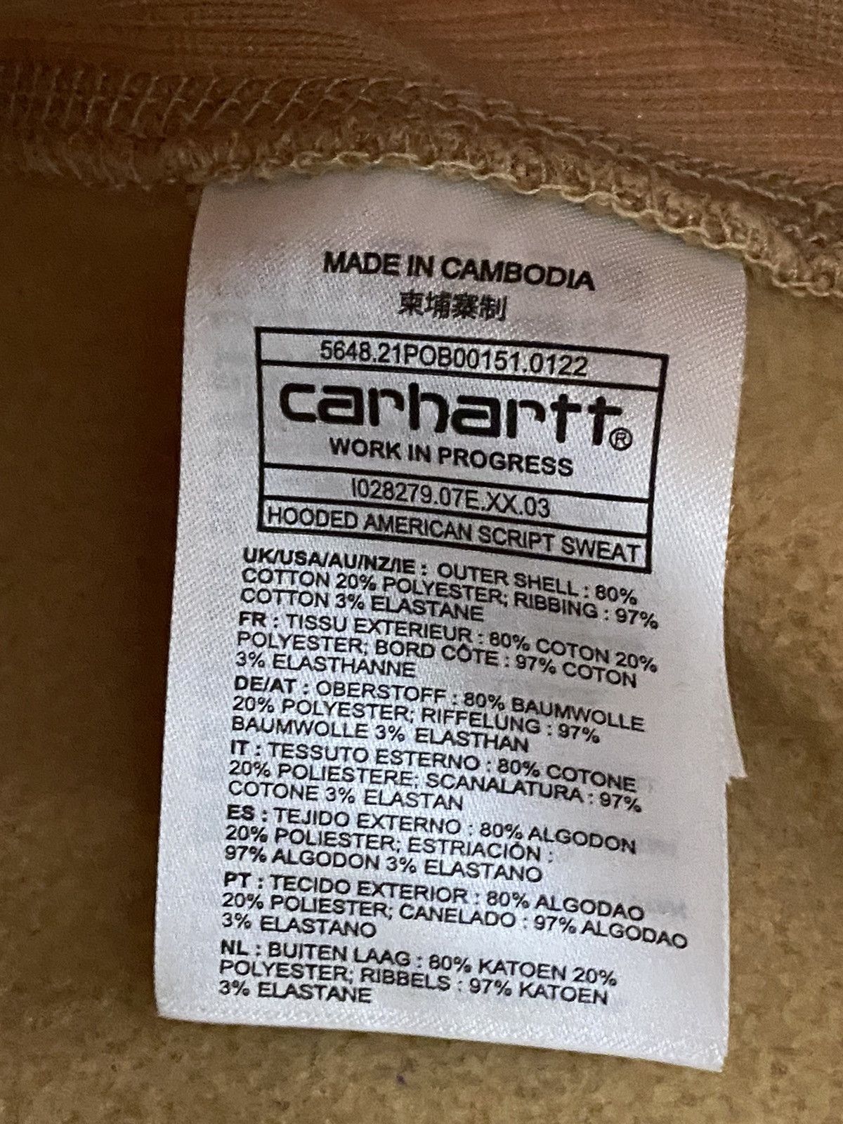 Carhartt Wip American Script Carhartt Wip sweatshirt size XL brown new Size US XL / EU 56 / 4 - 8 Thumbnail