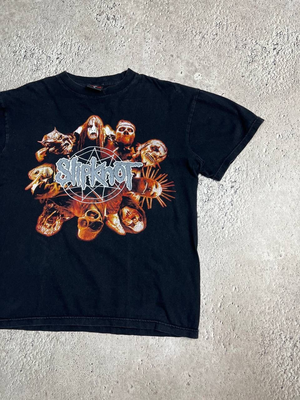 Band Tees × Vintage Vintage 00s Slipknot Lowa Rock Metal T-Shirt Big Logo Y2K Size US L / EU 52-54 / 3 - 2 Thumbnail