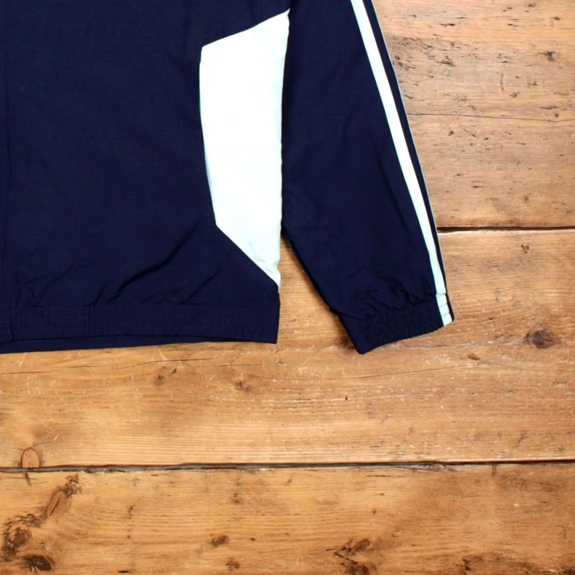 Adidas VINTAGE adidas Track Jacket XL Three Stripe Blue Womens Size XL / US 12-14 / IT 48-50 - 7 Thumbnail