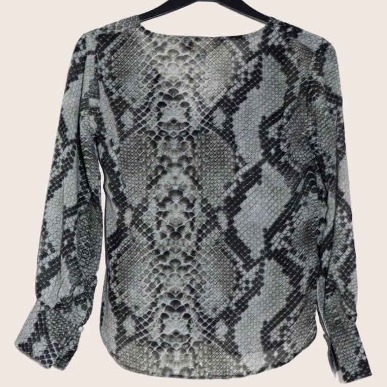Vintage Lipsy Snake Wrap Top Wrap Top Multicoloured V-Neck Petite Women’s UK 8 New With Tags Bnwt Summer Size M / US 6-8 / IT 42-44 - 1 Thumbnail
