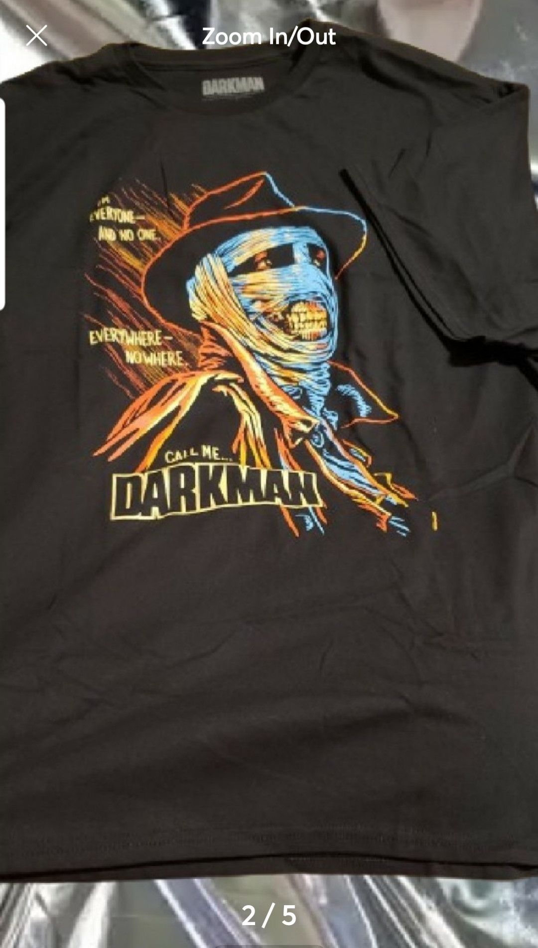 Marvel Comics MEN'S ICONIC LIMITED MARVEL DARKMAN T-SHIRT 1990s PLUS 3XL Size US XXL / EU 58 / 5 - 4 Thumbnail