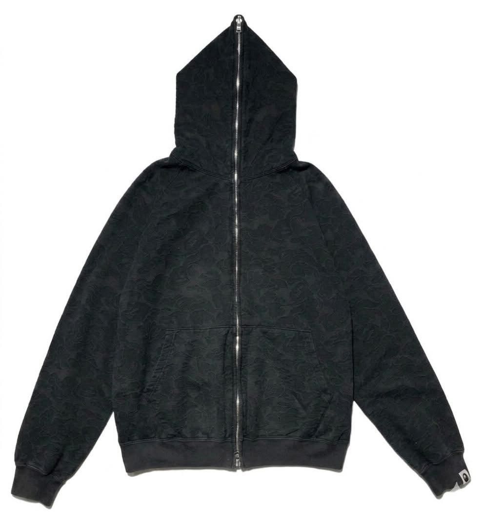 Bape Aoyama Limited Jacquard Camo Full Zip Hoodie Black Size US M / EU 48-50 / 2 - 3 Thumbnail