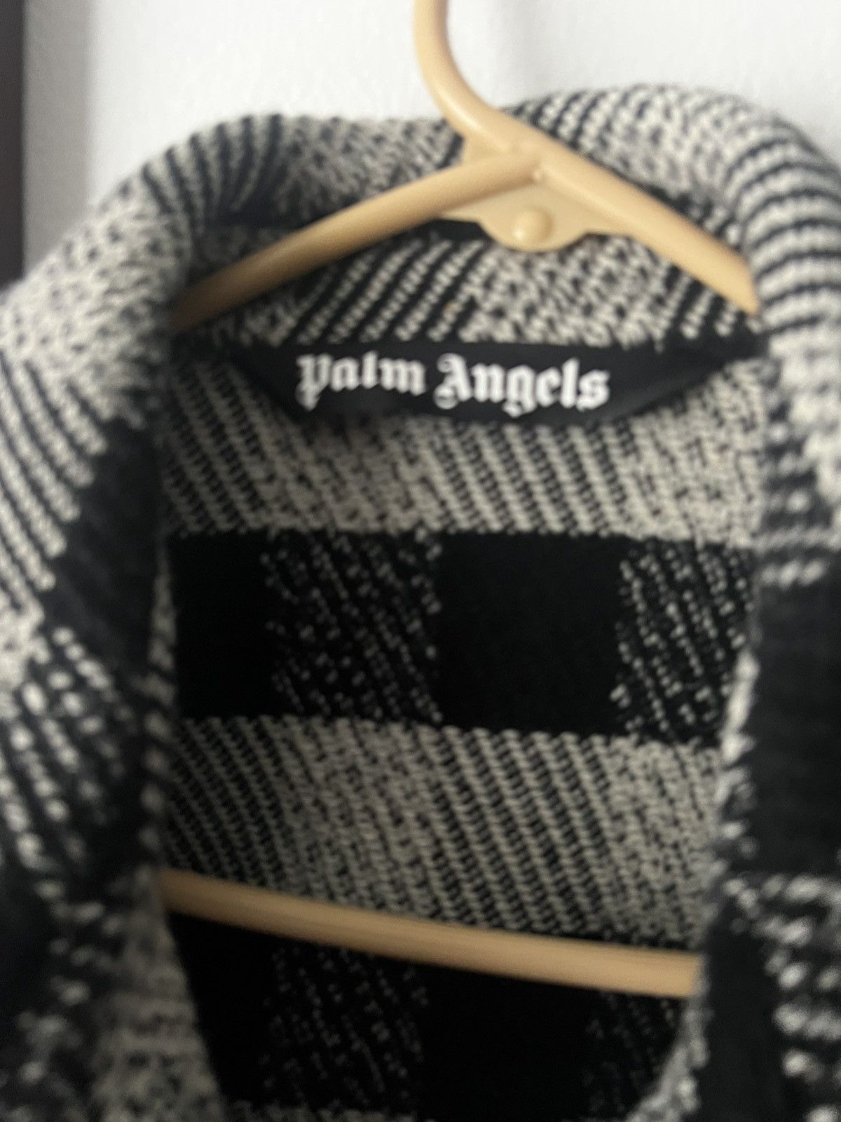 Palm Angels Palm Angels Wool Check Flannel Shirt Jacket Black Size L Size US L / EU 52-54 / 3 - 5 Thumbnail