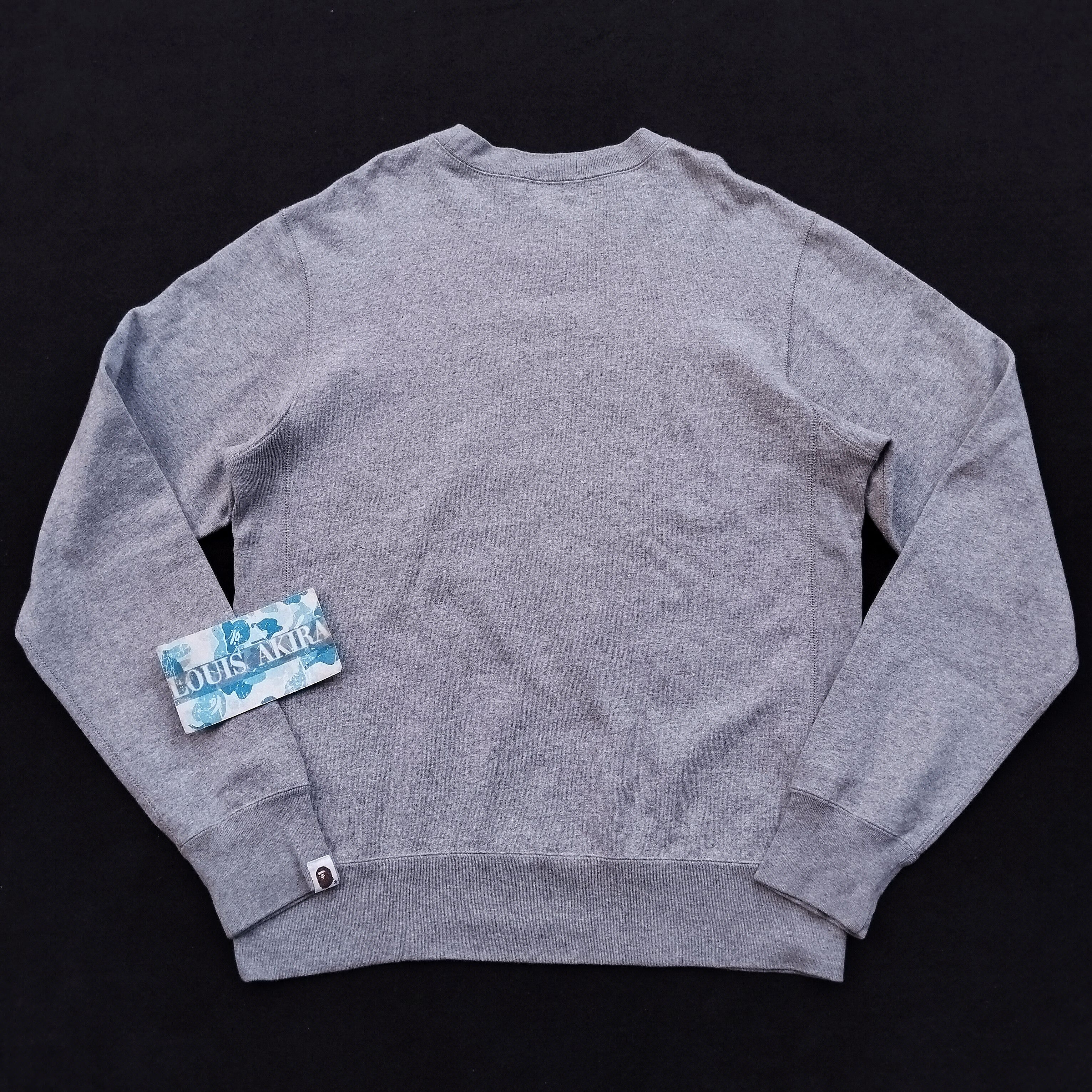 Bape 2015 Bape Satin Applique Crewneck Size US M / EU 48-50 / 2 - 5 Thumbnail