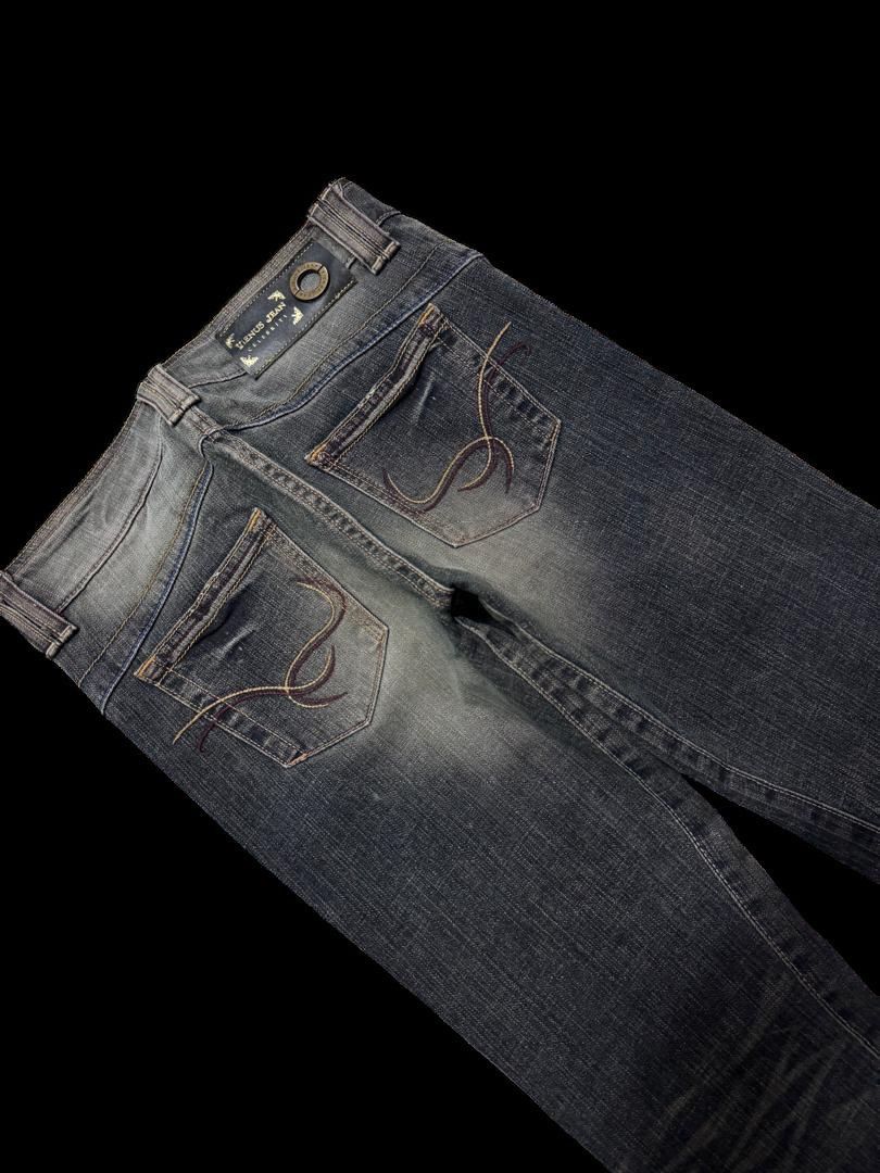 Japanese Brand BELL BOTTOM Sick Something Edwin Rusty Mudwash Dark Jeans Size US 28 / EU 44 - 17 Thumbnail