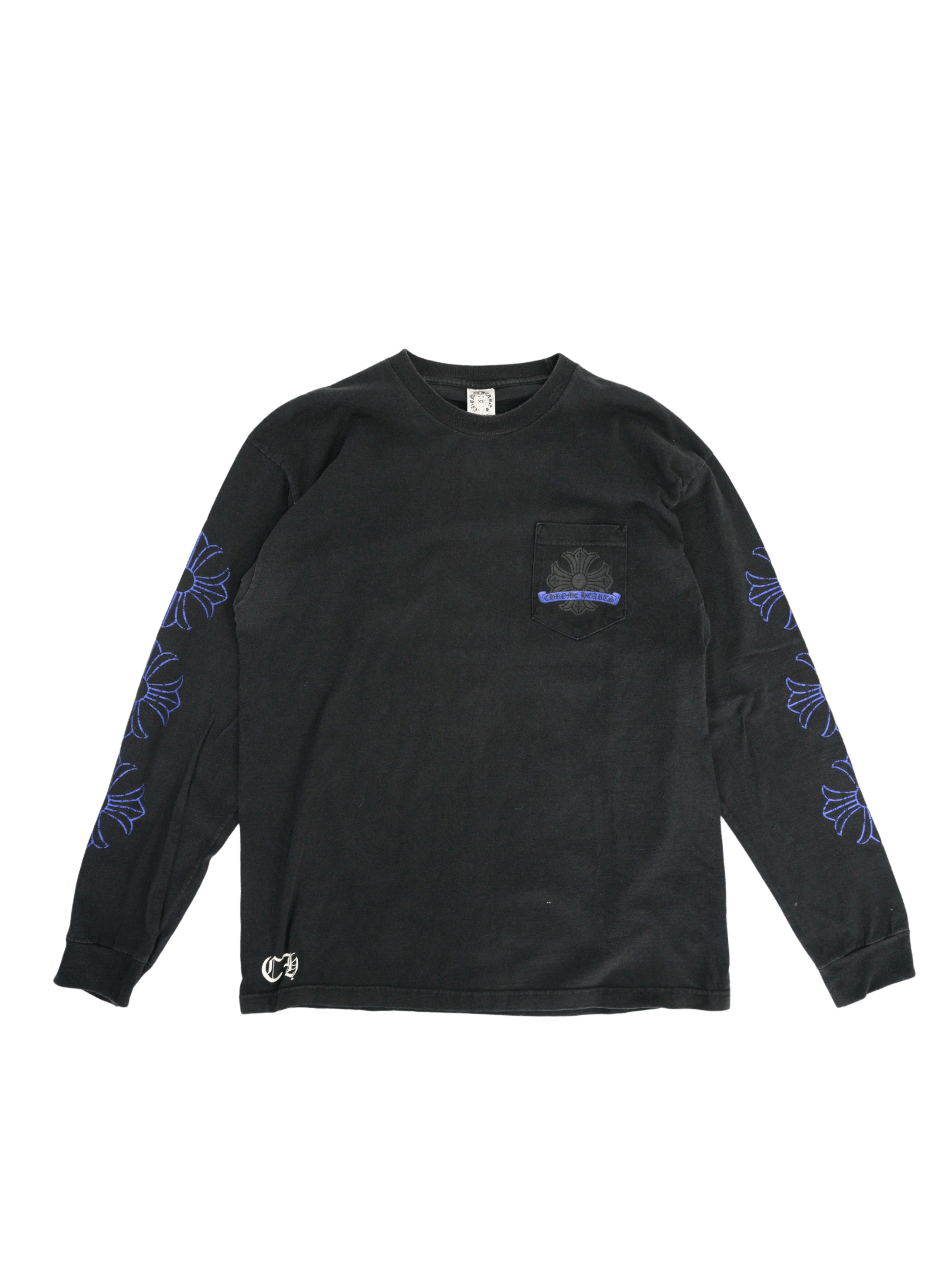 Chrome Hearts Chrome Hearts Blue Horseshoe Plus LS Tee Size US XL / EU 56 / 4 - 2 Thumbnail