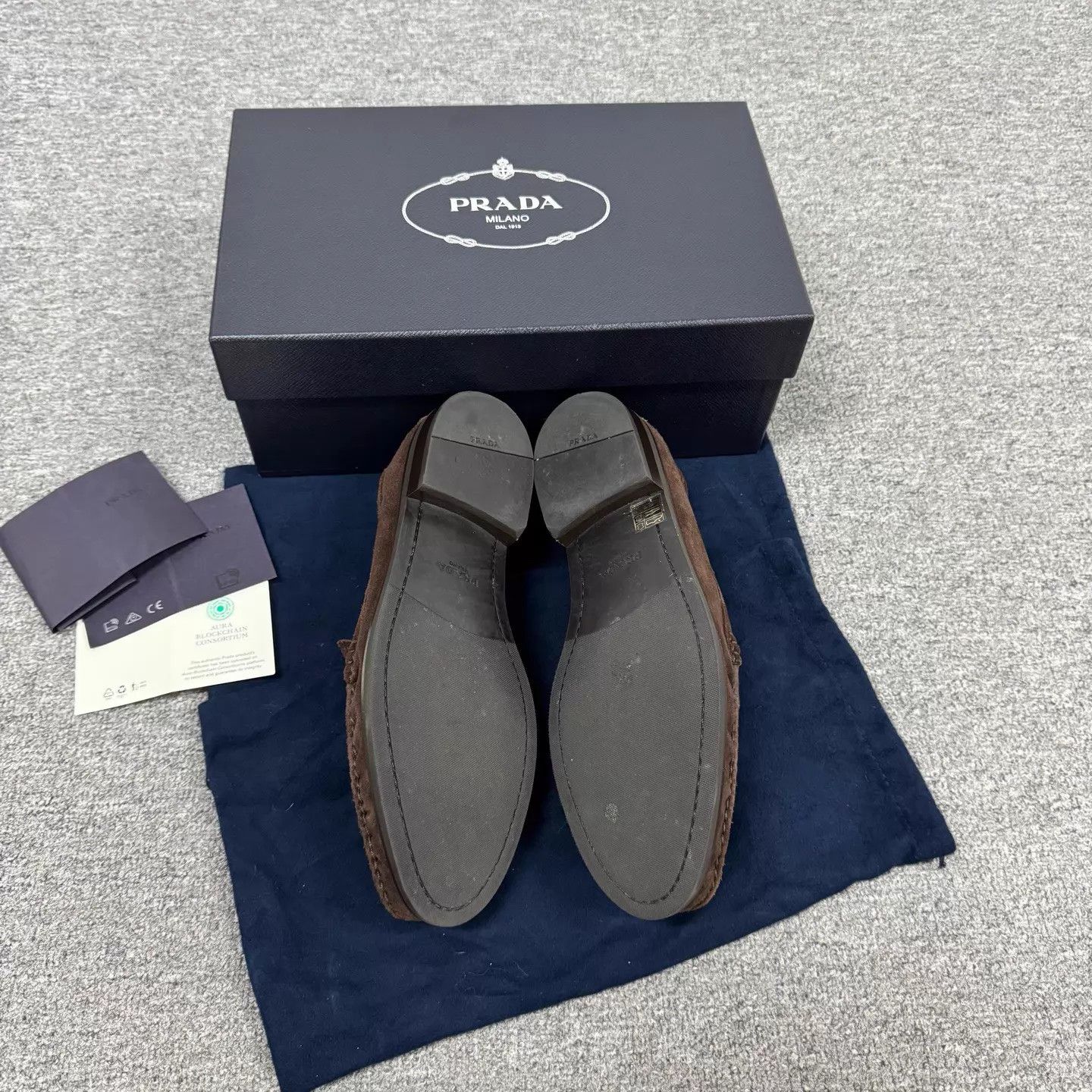 Prada Prada Deep Brown Suede Slip-On Loafer Size 43 Size US 10 / EU 43 - 6 Thumbnail