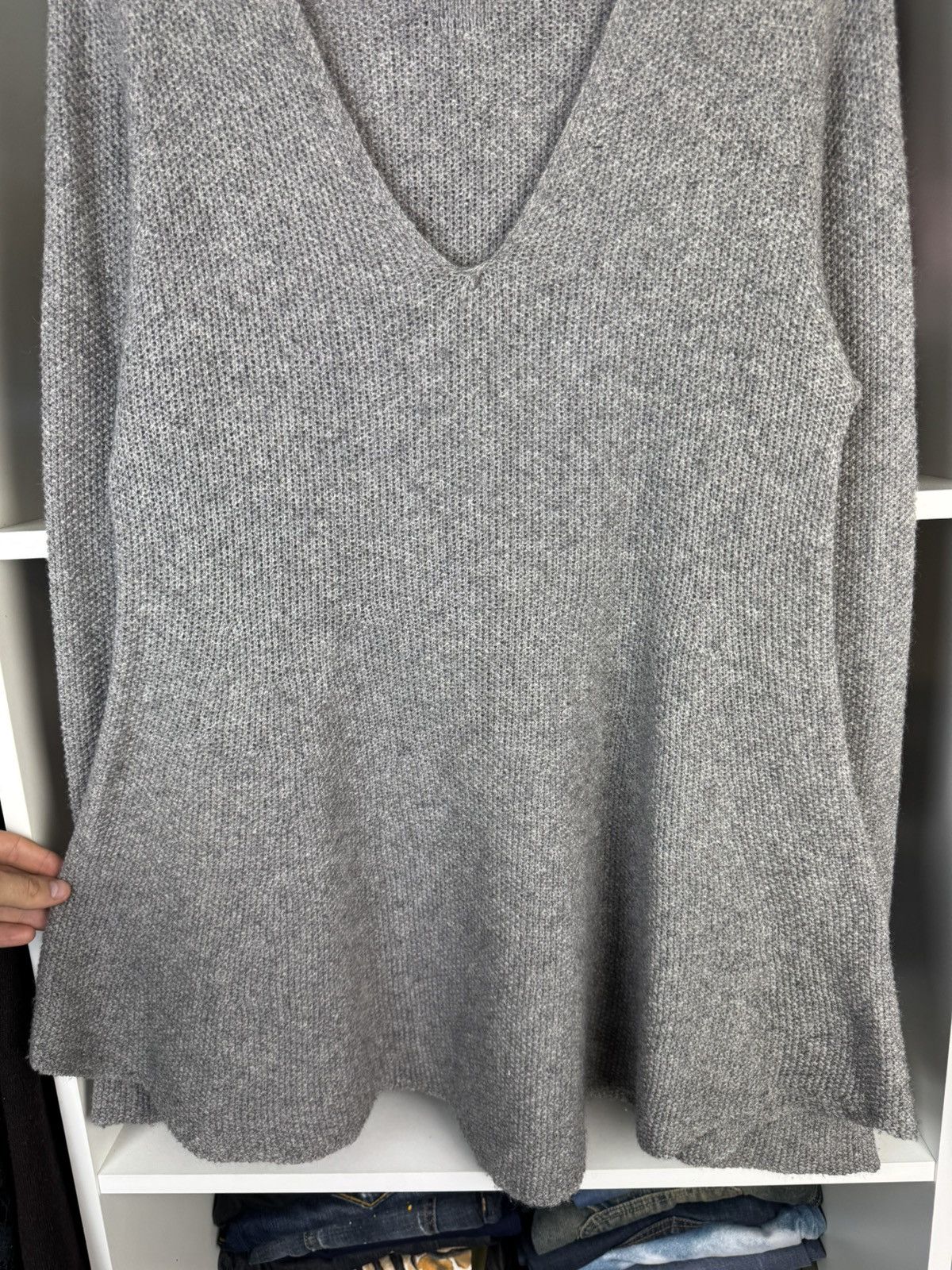 hannes roether Hannes Roether Women’s Yak Merino Wool Longline Sweater Size L / US 10 / IT 46 - 12 Thumbnail