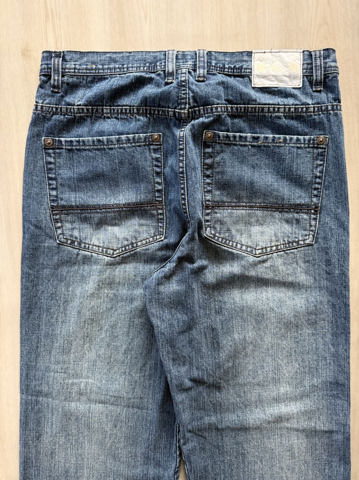 Vintage Vtg Y2K PJ Mark Jeans Sz 38x31 Wide Leg Skater Hip Hop JNCO Size US 38 / EU 54 - 3 Thumbnail