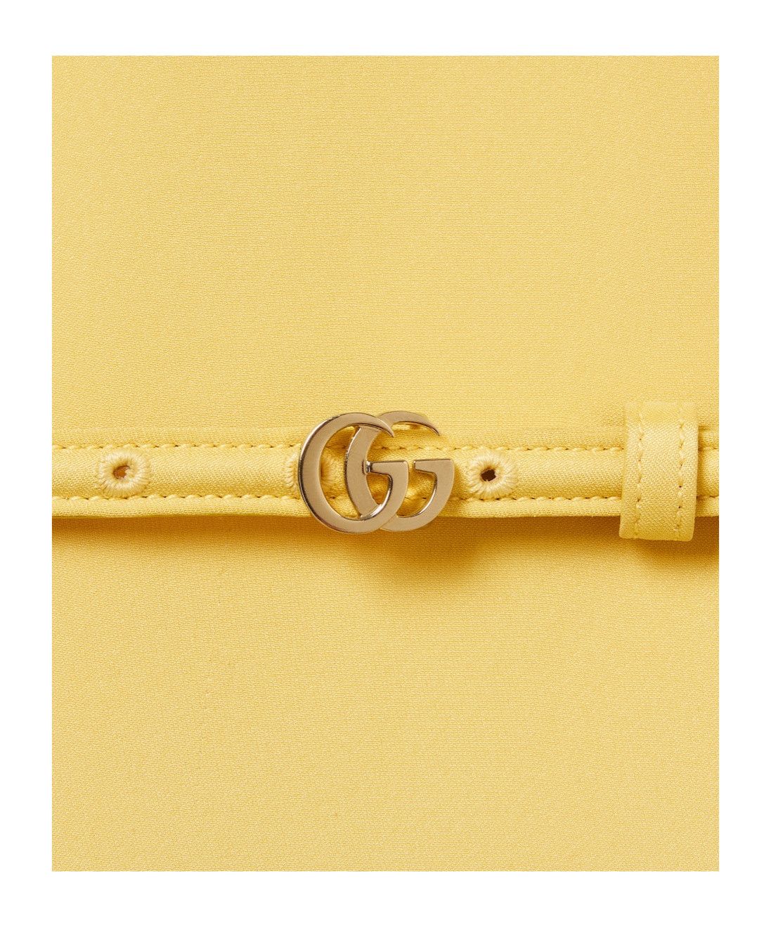 Gucci o1s1wg111025 Long-Sleeved Midi Dress In Yellow Size S / US 4 / IT 40 - 2 Thumbnail
