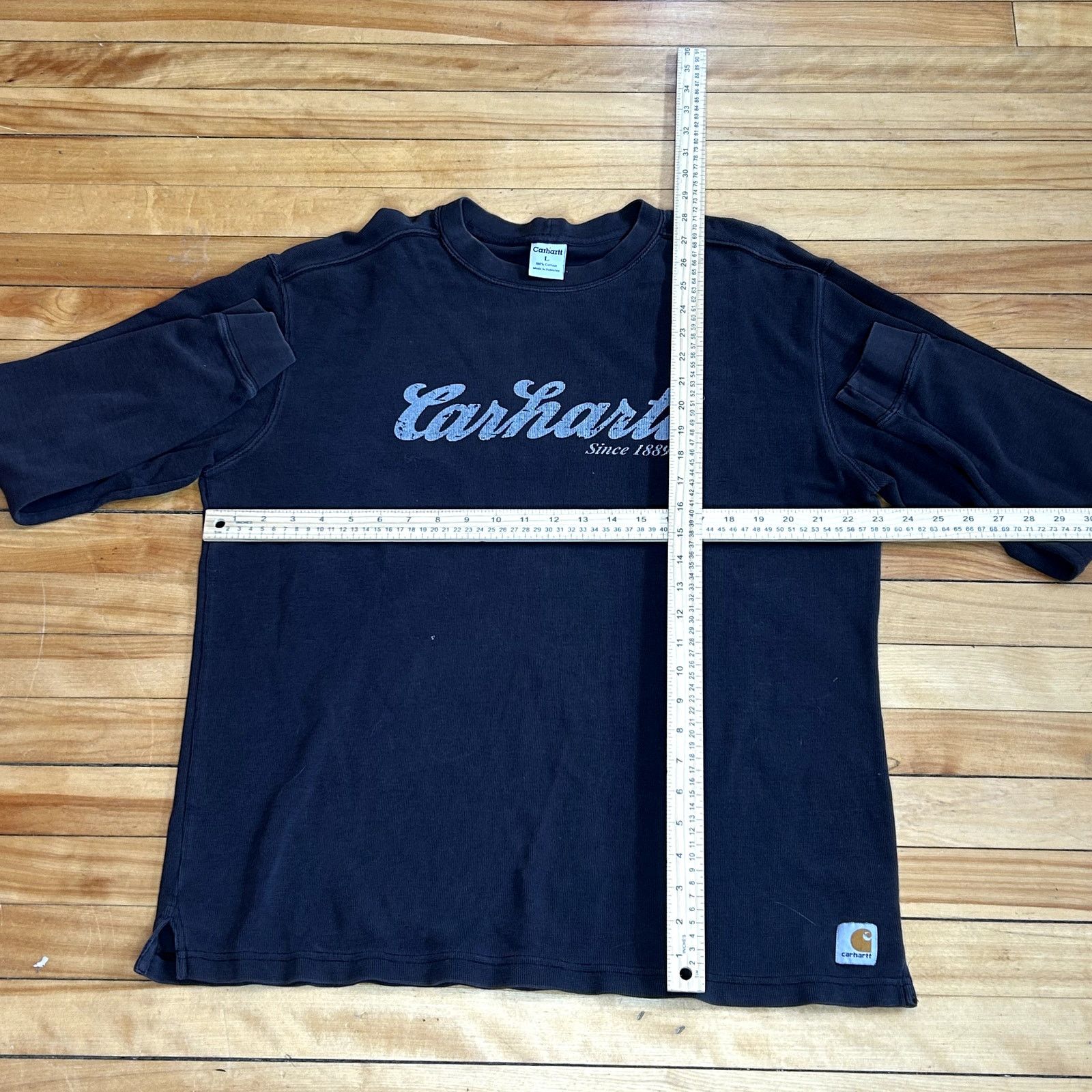 Carhartt Y2K Carhartt Black Thermal Long Sleeve Large Size US L / EU 52-54 / 3 - 5 Thumbnail