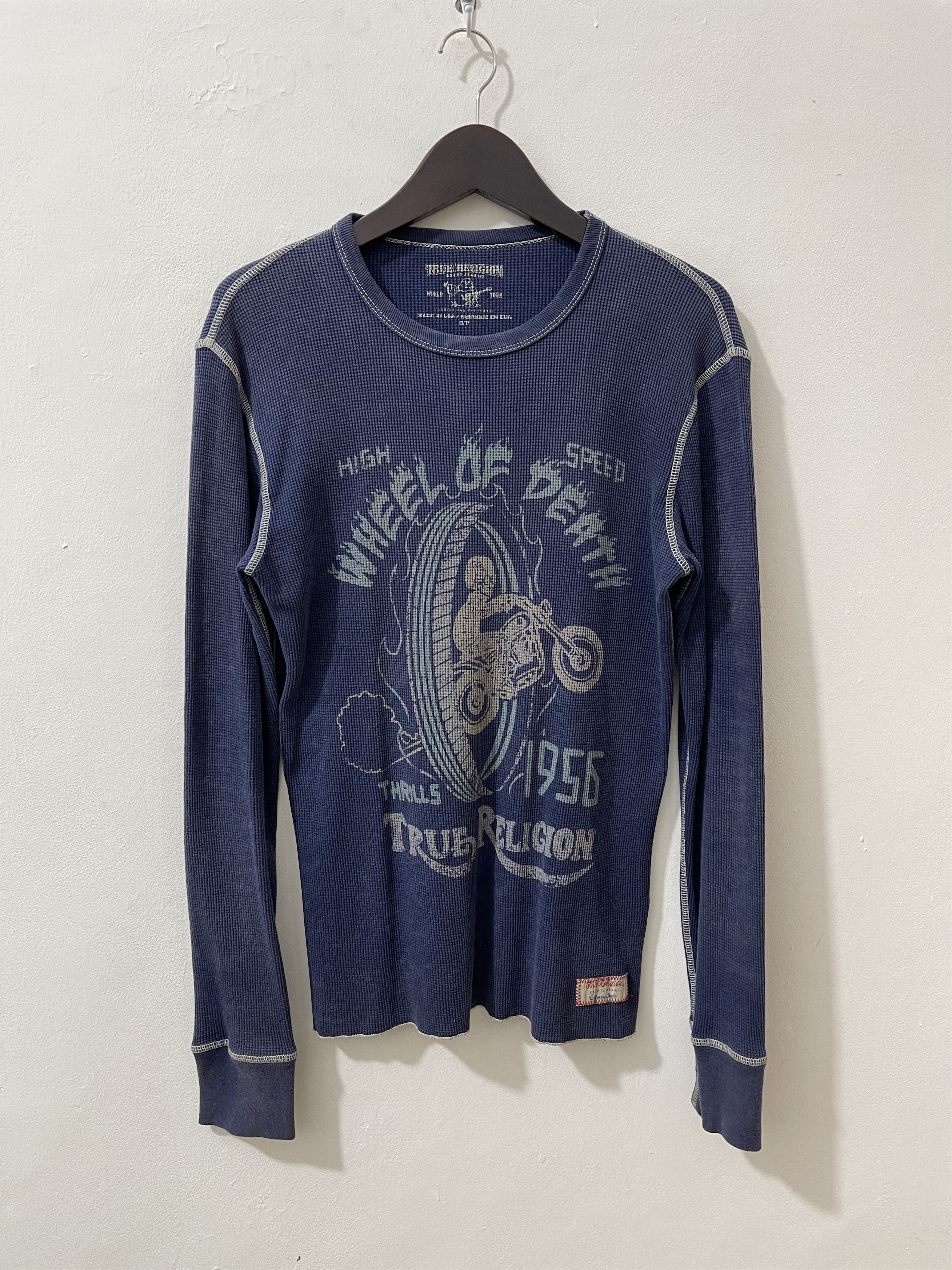 True Religion Vintage True Religion Wheel Of Death Long Sleeve Size US S / EU 44-46 / 1 - 1 Thumbnail
