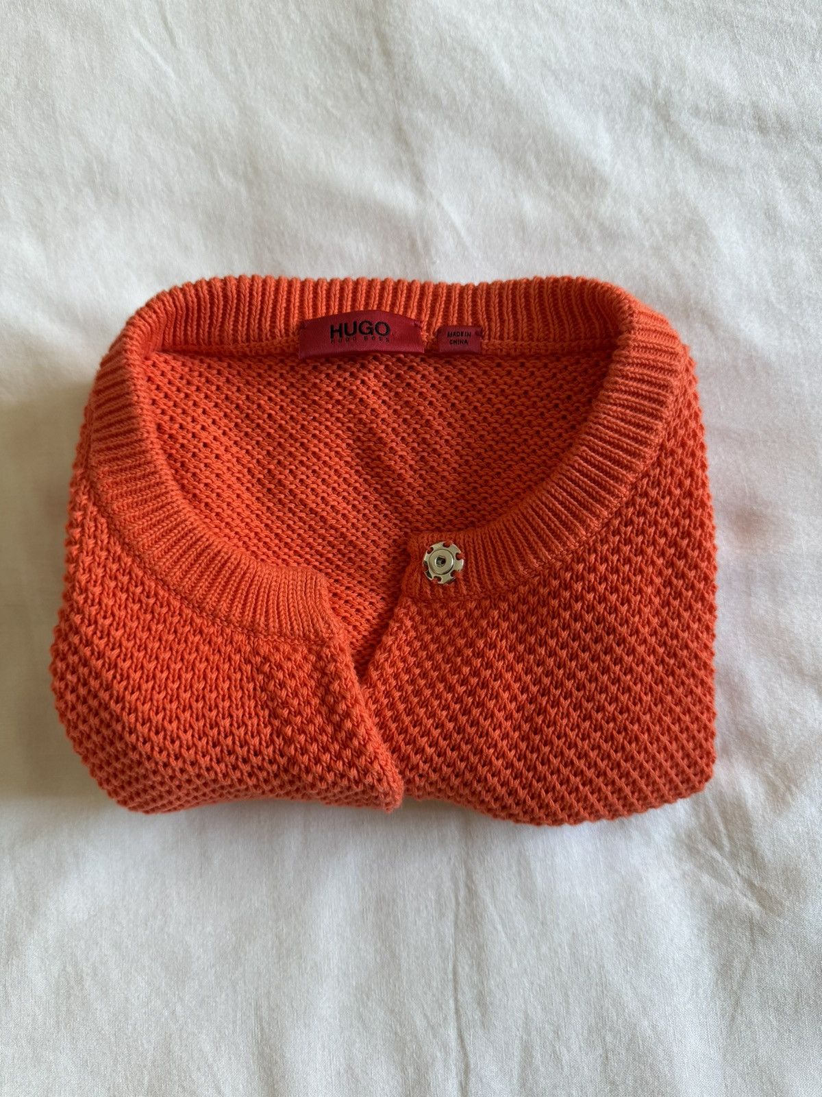 Hugo Boss Hugo Hugo Boss XS orange knit button cardigan sweater Size XS / US 0-2 / IT 36-38 - 9 Thumbnail