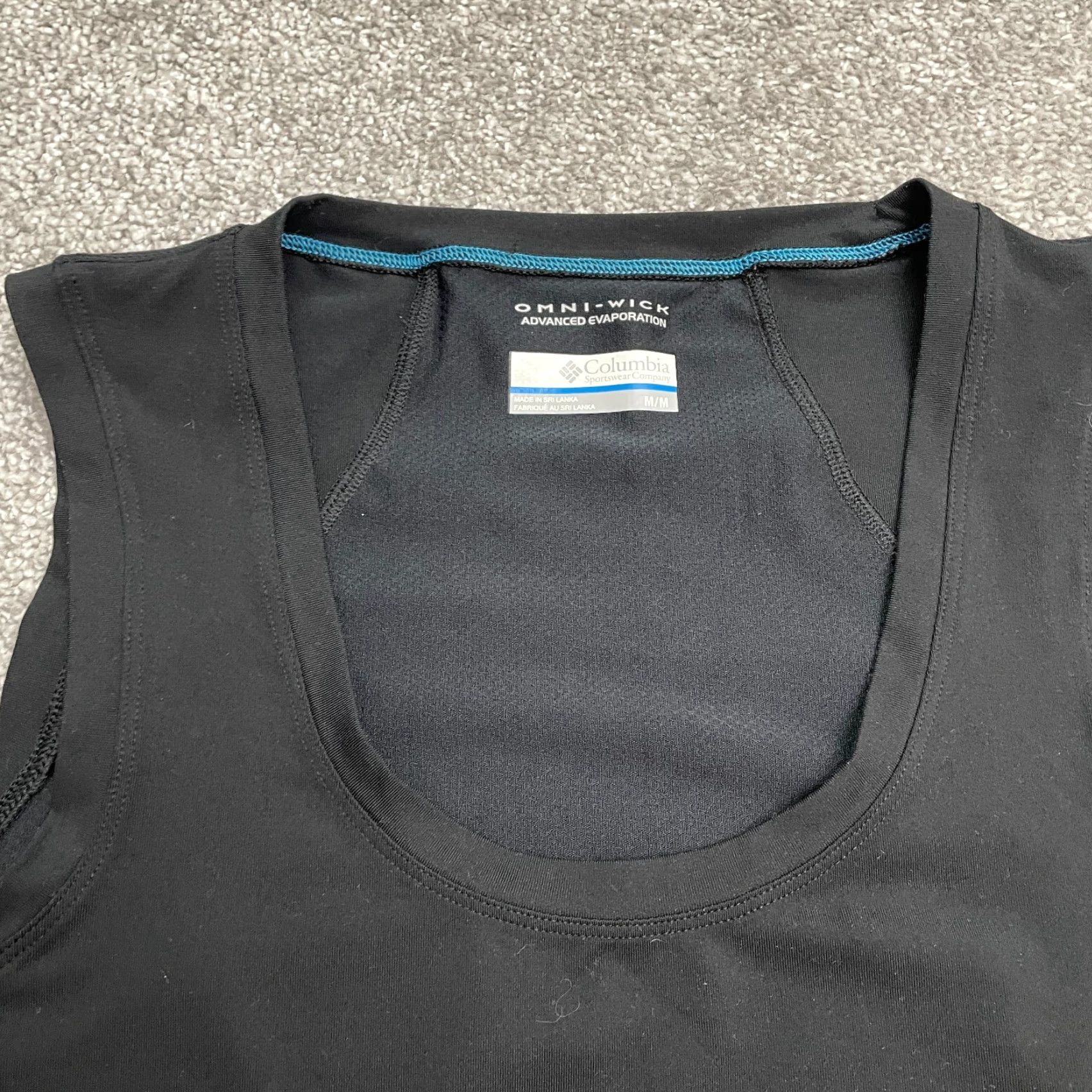 Vintage Columbia Omni Wick Tank Top Womens Medium Black Sleeveless Scoop Neck Activewear Classic Outdoor Sports Shirt Size M / US 6-8 / IT 42-44 - 3 Thumbnail