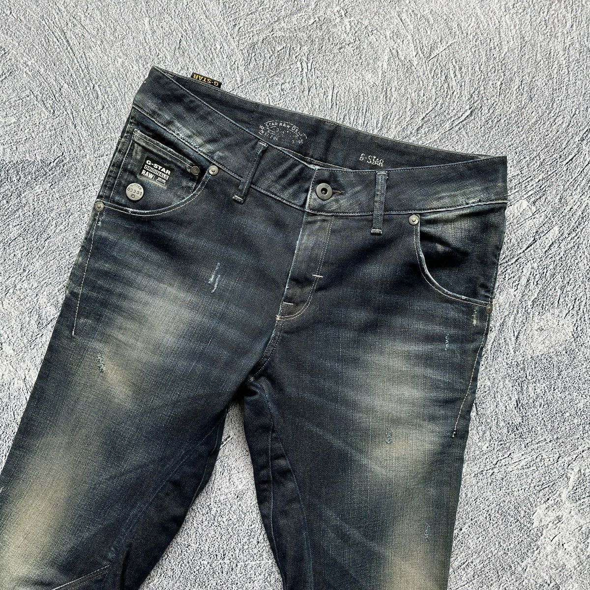 G-Star Men’s Jeans G-Star Raw Comfort Pale Denim Vintage Aged Blue Size US 27 - 6 Thumbnail