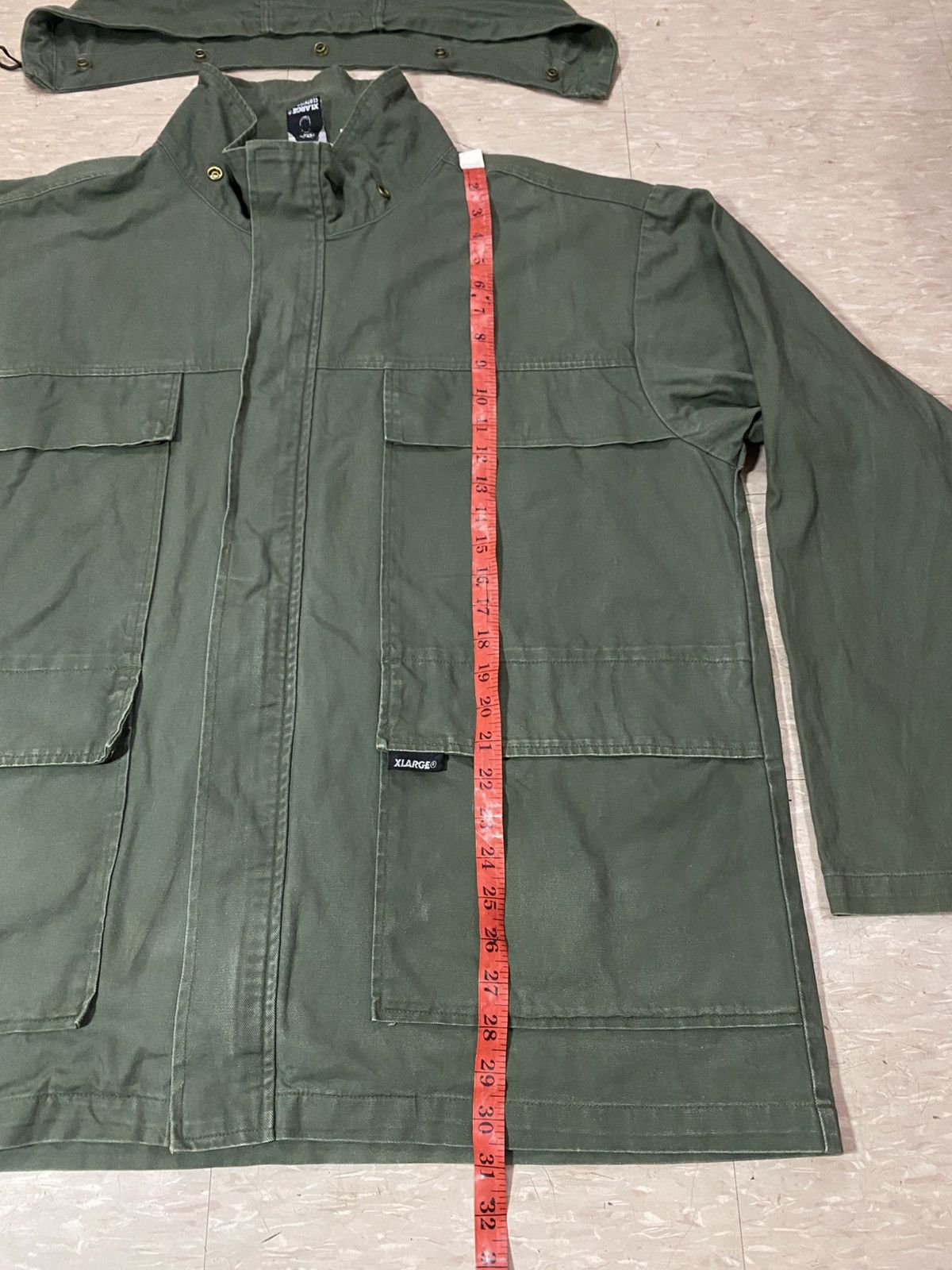 Vintage × X-LARGE X large jacket men plain with hooded Size US XL / EU 56 / 4 - 16 Thumbnail