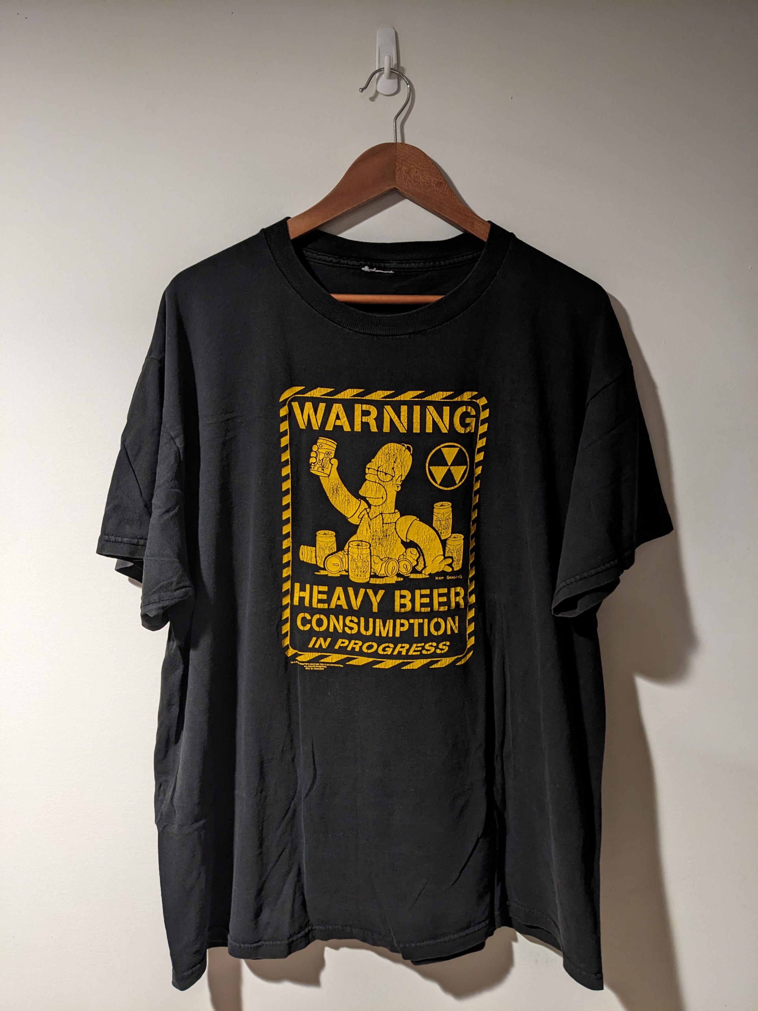 The Simpsons × Vintage Vintage 2000 Homer Simpson Heavy Beer Consumption T-Shirt Size US XXL / EU 58 / 5 - 1 Thumbnail