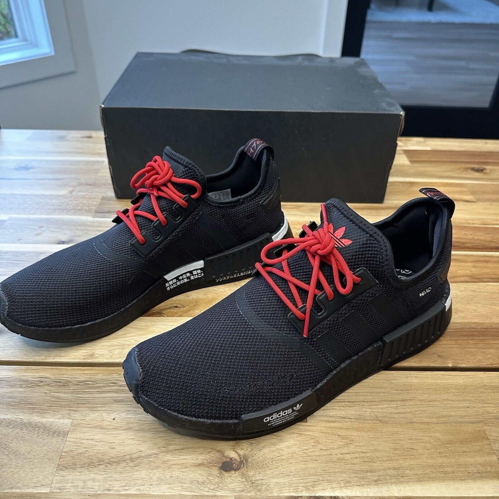 Adidas Adidas NMD_R1 Black Scarlet, Rare! Size US 11 / EU 44 - 3 Thumbnail