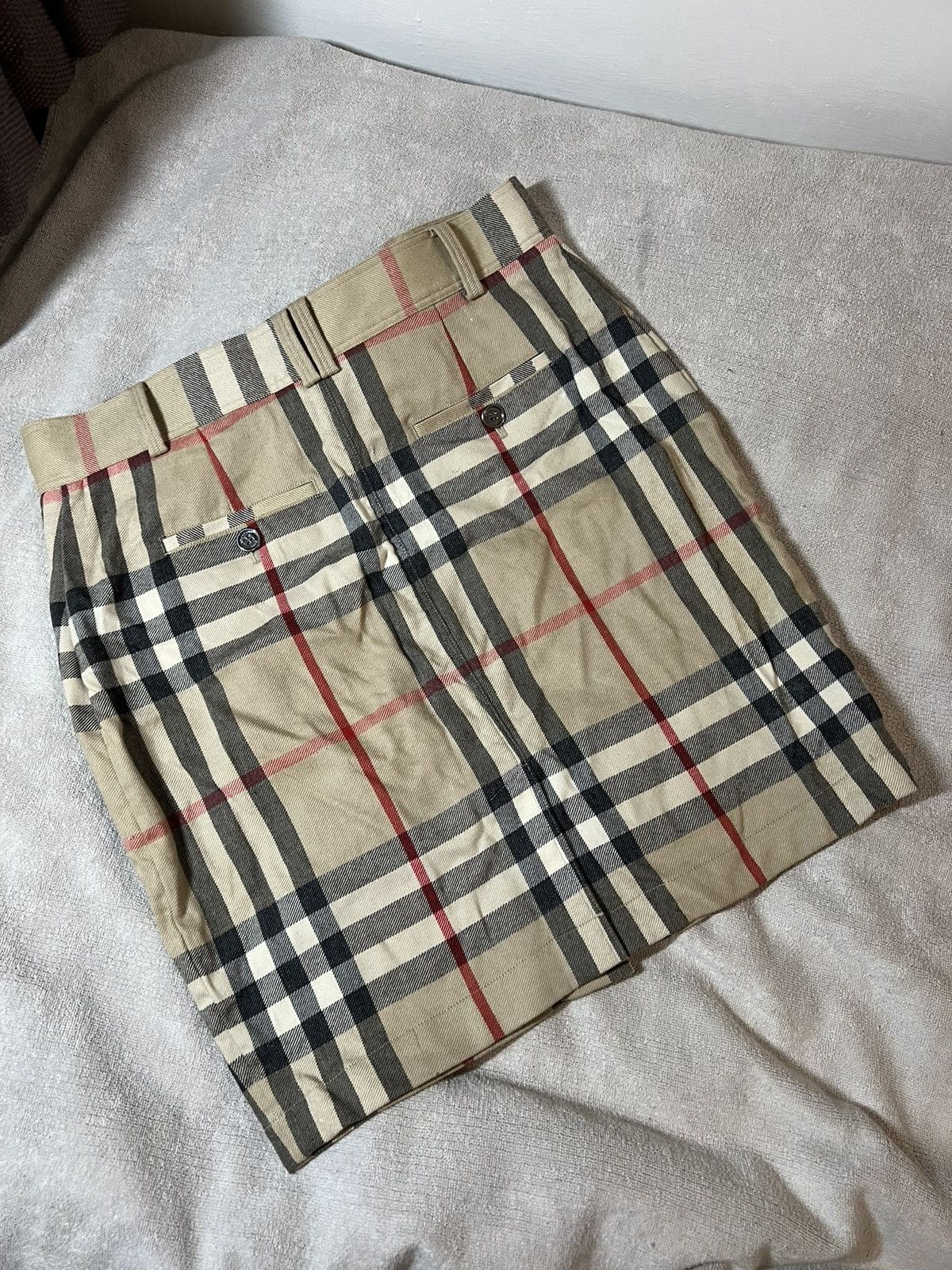 Burberry Burberry plaid button skirt vintage old money rare 90s Size M / US 6-8 / IT 42-44 - 4 Thumbnail
