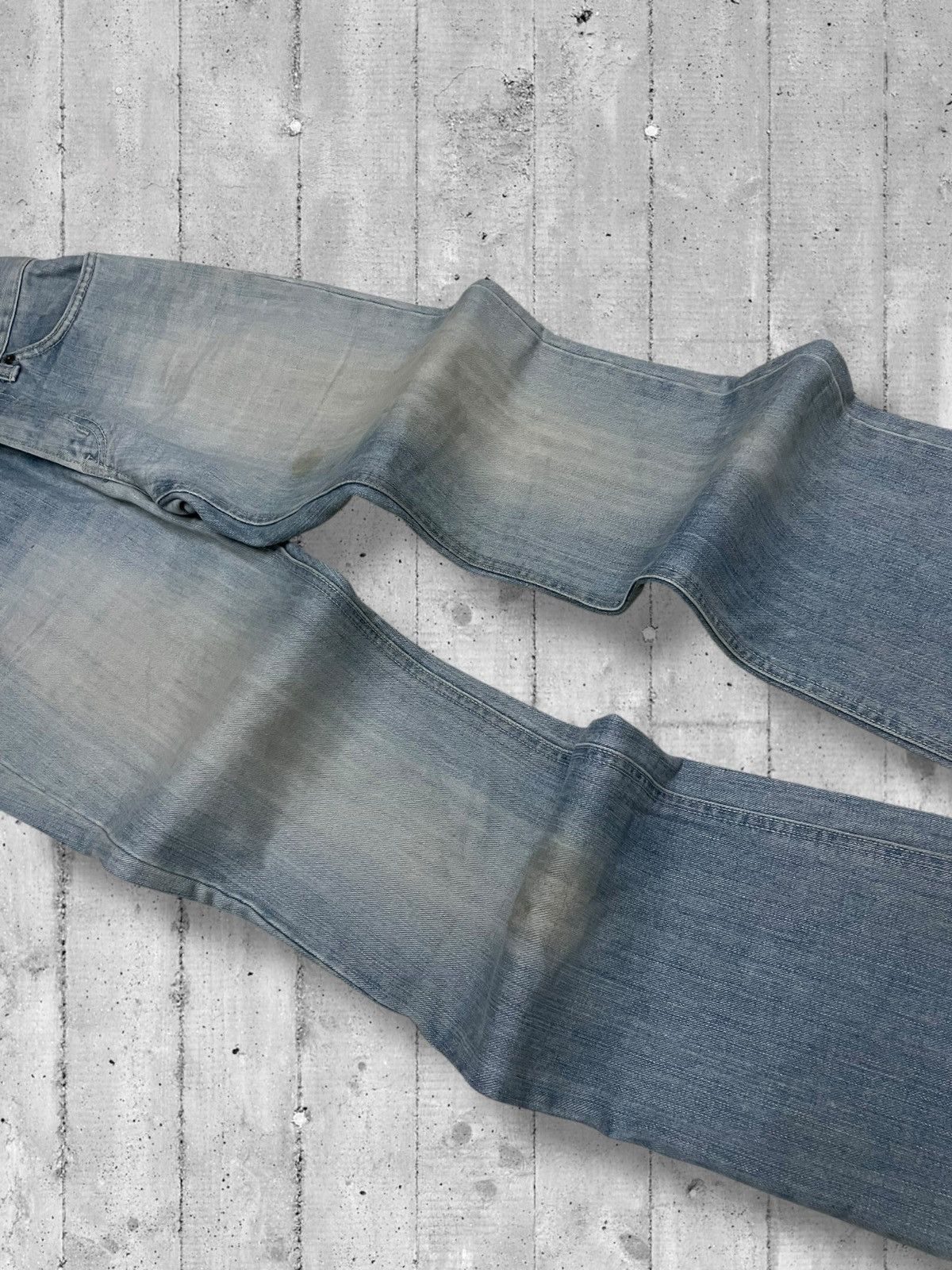 Designer × Edwin × Vintage Vintage 1990s Japan Designer Edwin Small Flared Blue Denim Size US 28 / EU 44 - 6 Thumbnail