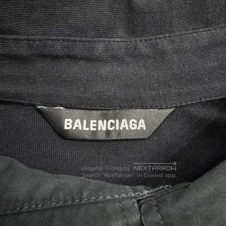 Balenciaga Balenciaga Buckle Embroidery Patchwork Shirt Size US S / EU 44-46 / 1 - 2 Thumbnail