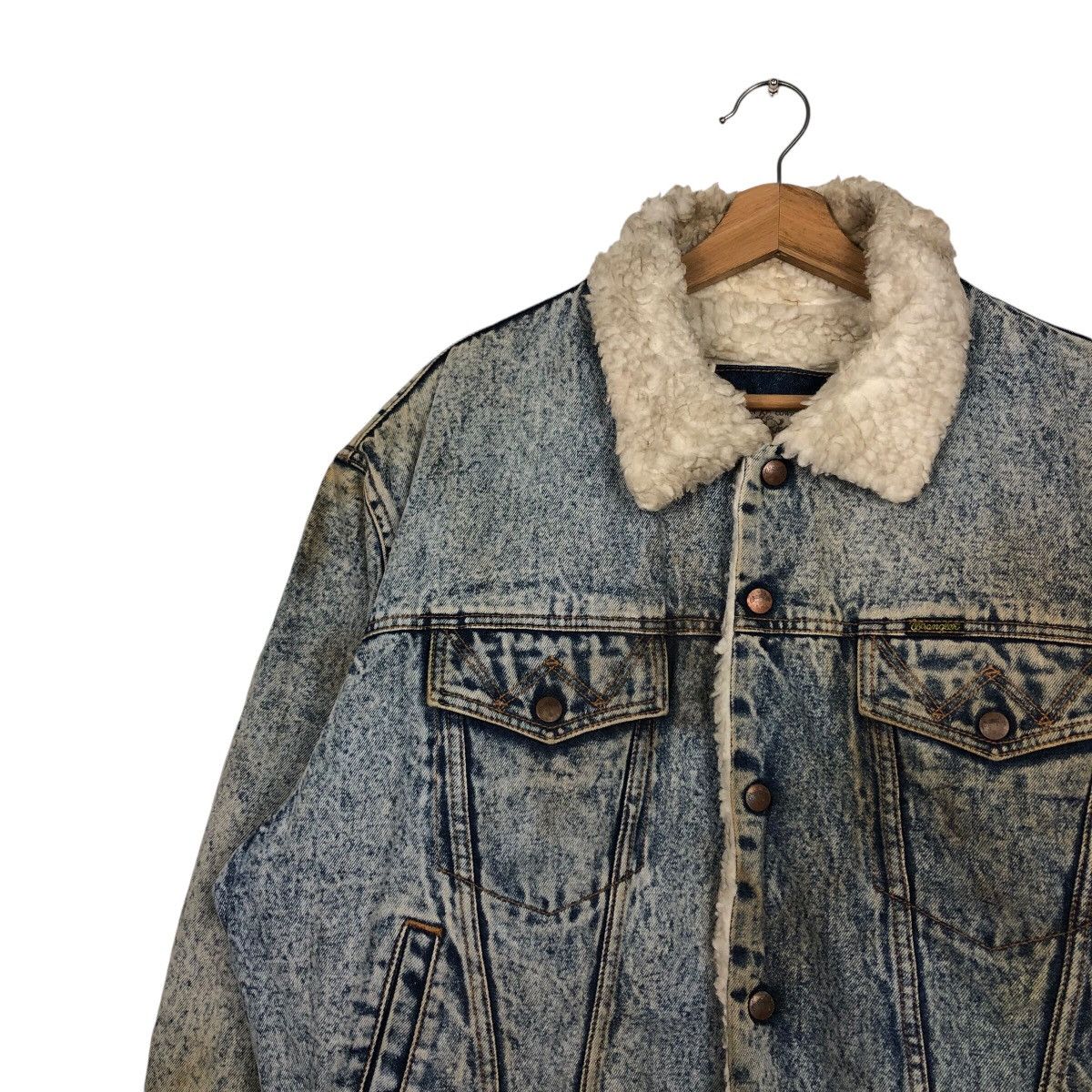 Japanese Brand × Vintage 📌Vintage Trucker Denim Jacket Wrangler American Cowboys Size US M / EU 48-50 / 2 - 8 Thumbnail