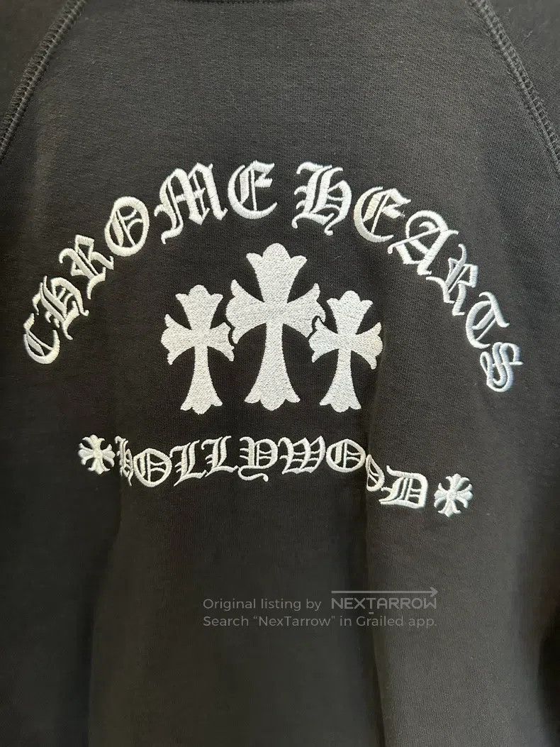 Chrome Hearts Chrome Hearts Size XXL Three-cross embroidered zipper hoodi Size US XXL / EU 58 / 5 - 5 Thumbnail