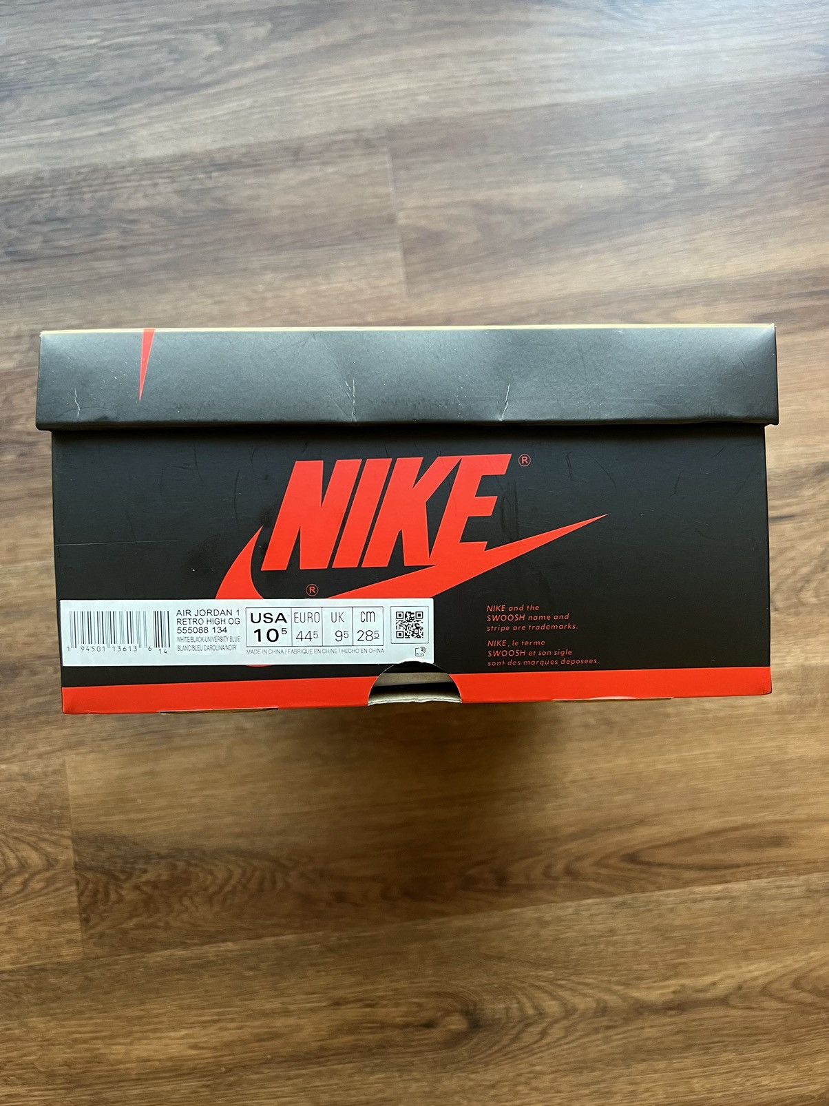 Jordan Brand Men’s Air Jordan 1 OG High Retro University Blue Sneakers Size US 10.5 / EU 43-44 - 8 Thumbnail