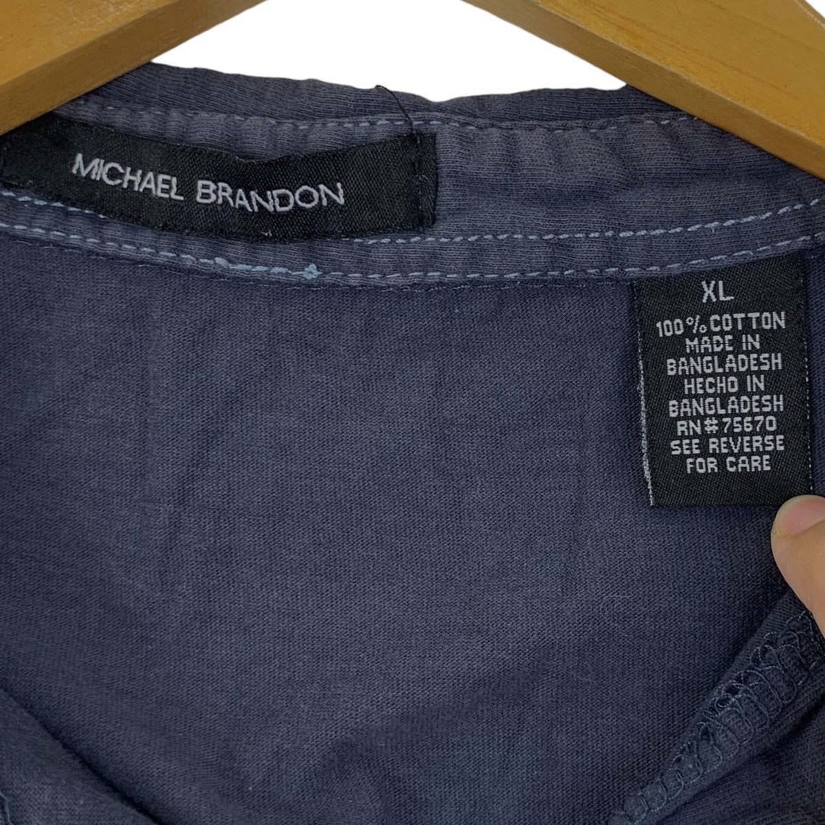 Vintage MICHAEL BRANDON Double Pocket Plain Polo Tee Shirt Size M / US 6-8 / IT 42-44 - 4 Thumbnail