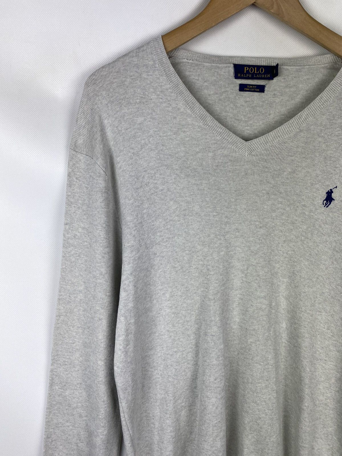 Polo Ralph Lauren Polo Ralph Lauren men’s pima cotton v-neck sweater pullover Size US S / EU 44-46 / 1 - 4 Thumbnail