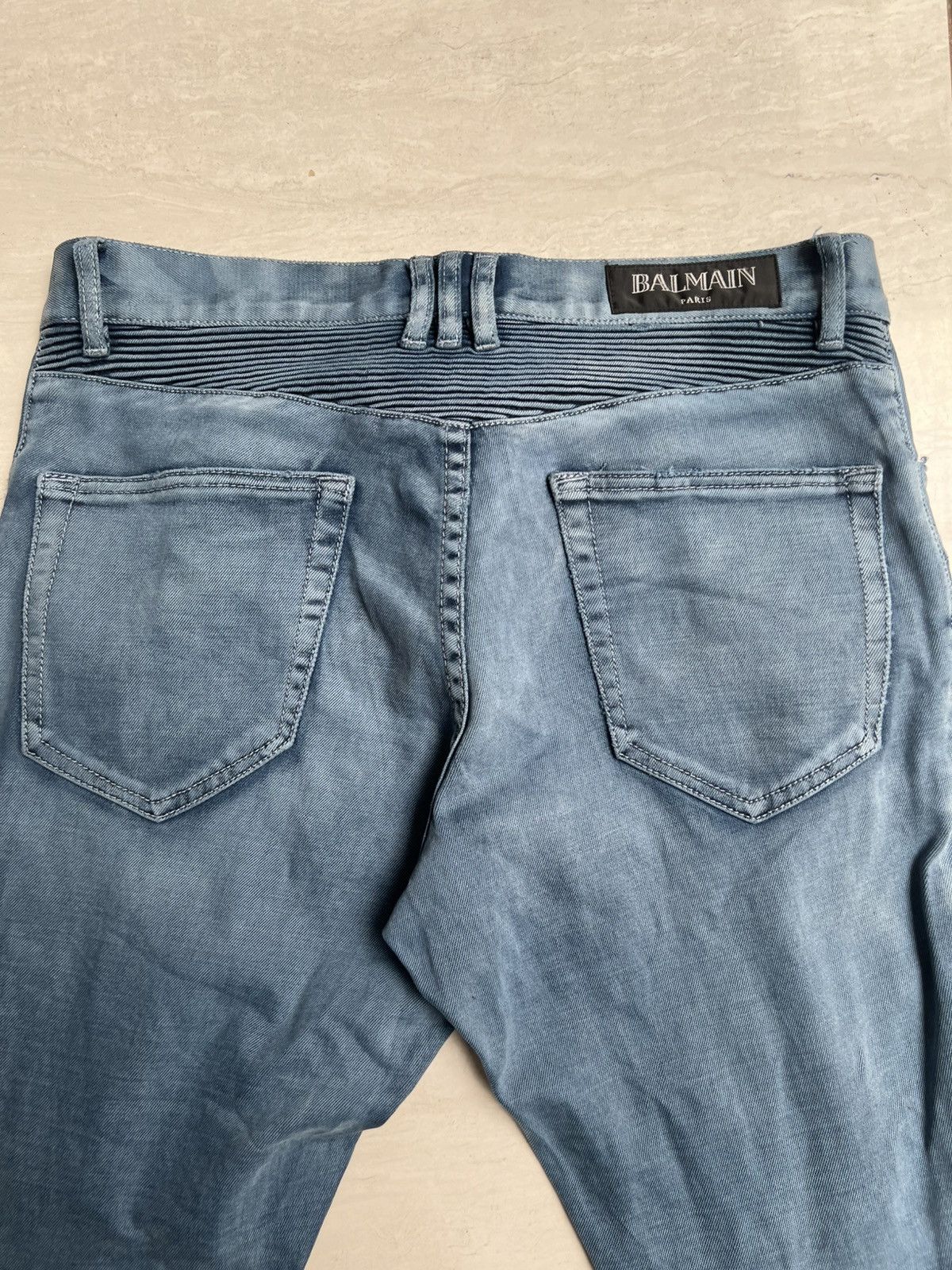 Balmain Balmain Paris Biker Distressed Jeans Size US 32 / EU 48 - 6 Thumbnail